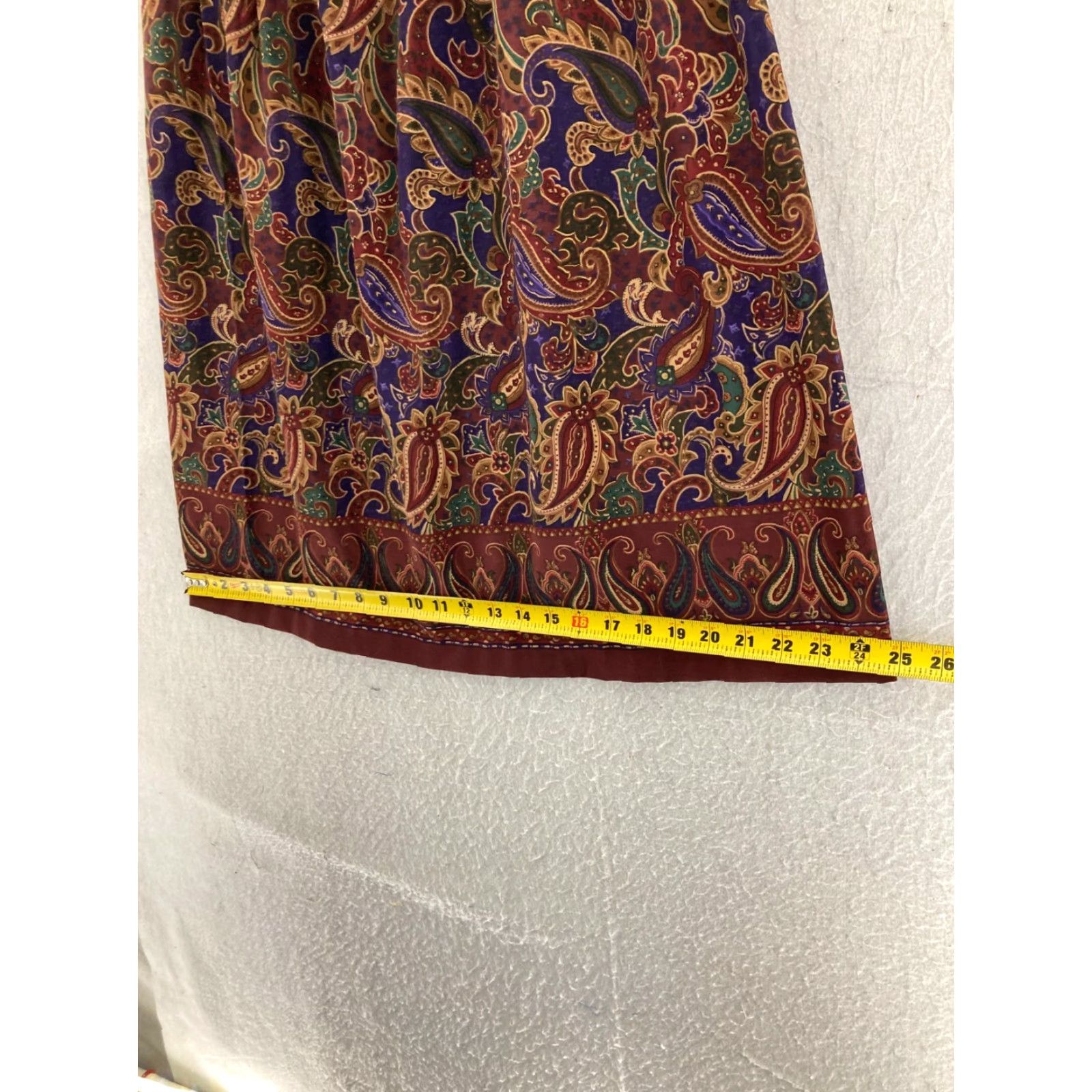 Vintage VINTAGE Koret Skirt Womens 10P Paisley Floral A Line 90s Size 32" / US 10 / IT 46 - 3 Thumbnail