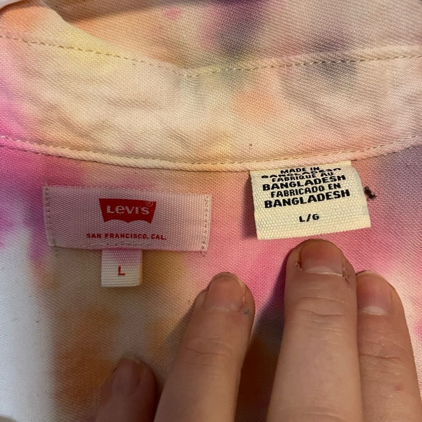 Levi's Made & Crafted Hand Dyed Tie-Dye Sleeveless Button-Up Vest Levi’s L Size L / US 10 / IT 46 - 4 Thumbnail