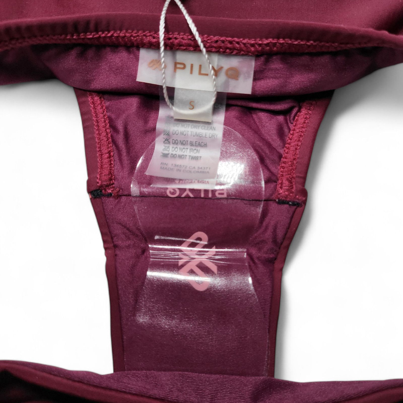 Other NWT PQ SWIM Stitched Tab Bikini Bottom Vino PILYQ Size S Size ONE SIZE - 9 Thumbnail