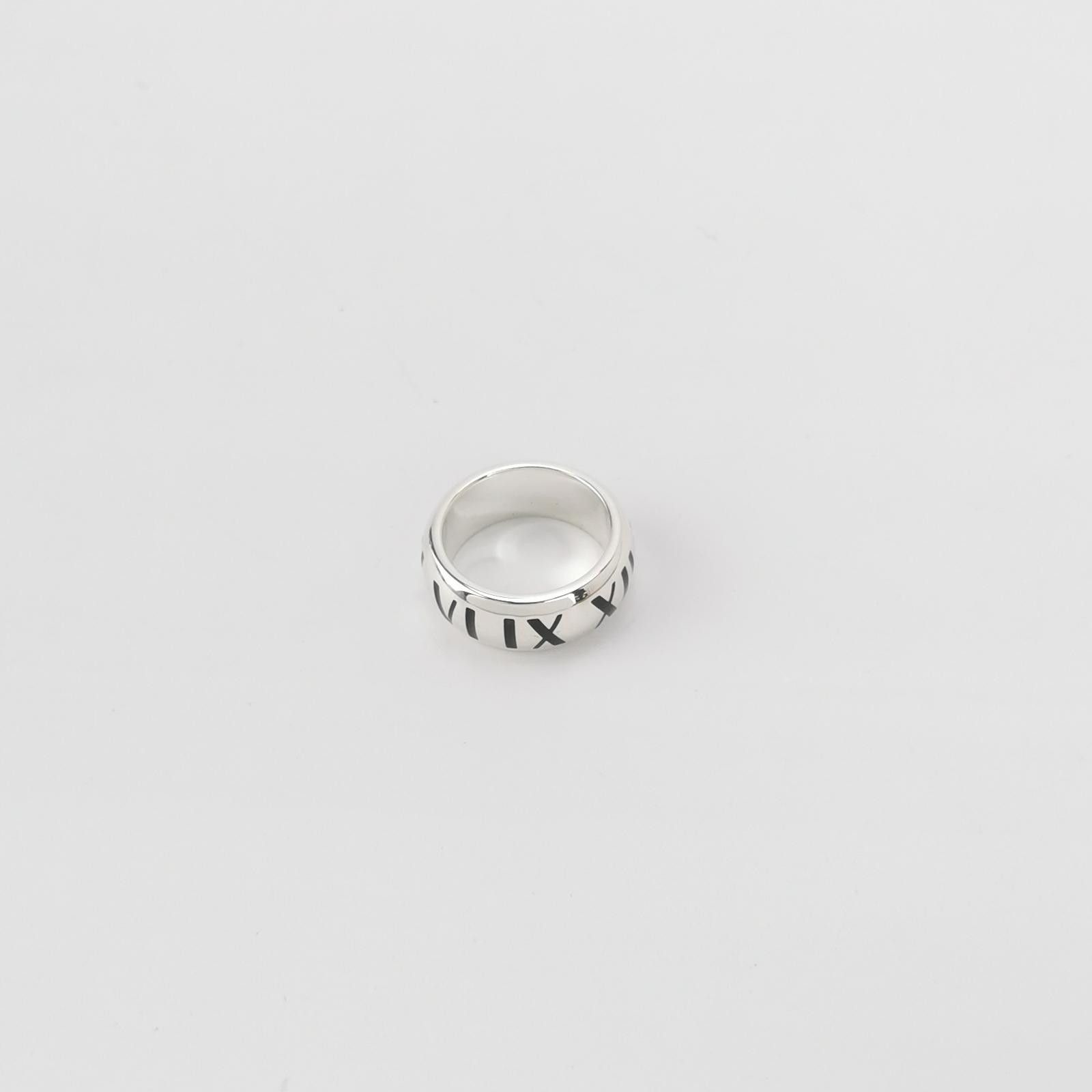 Tiffany & Co. Tiffany & Co. Atlas S925 Enamel Roman Numeral Ring Size 14 Size ONE SIZE - 3 Thumbnail