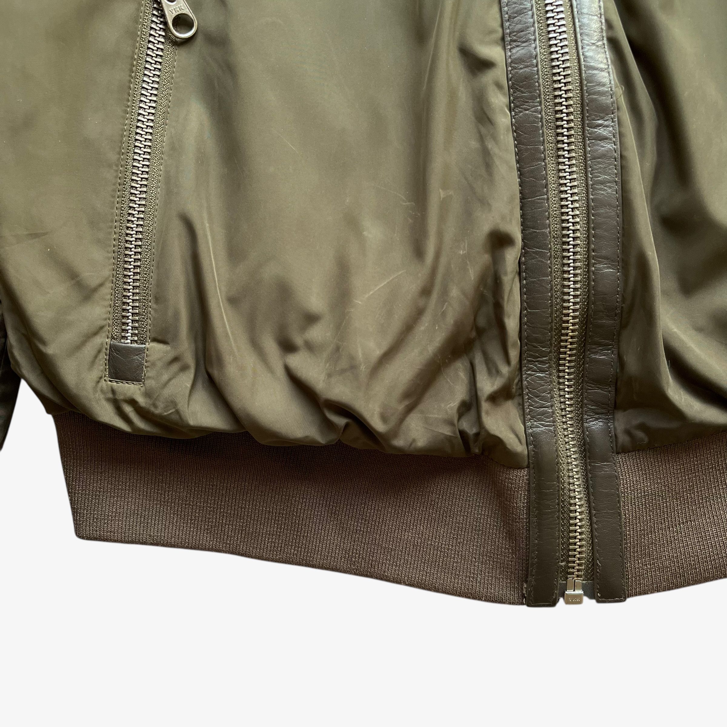 Mackage Women's Mackage Aritzia Cara Khaki Bomber Jacket Size XS / US 0-2 / IT 36-38 - 11 Thumbnail