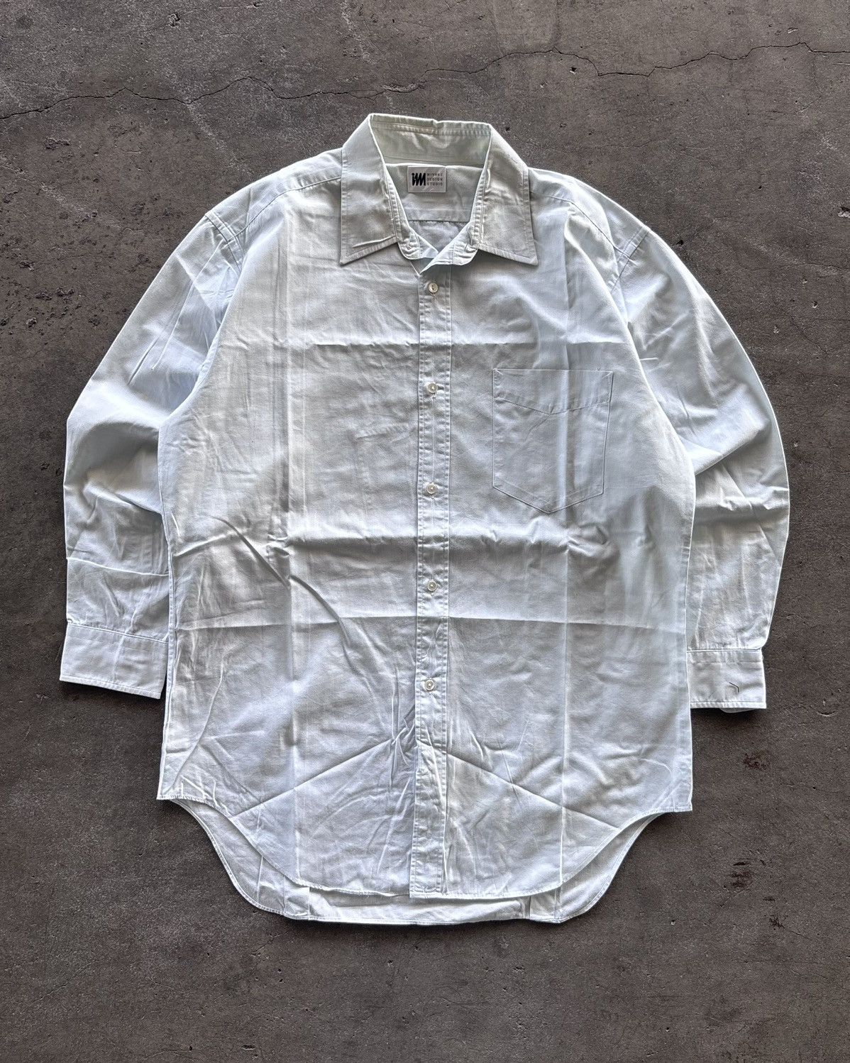 Issey Miyake × Japanese Brand Issey Miyake Design Studio Blue Button Up Shirt Size US L / EU 52-54 / 3 - 1 Thumbnail