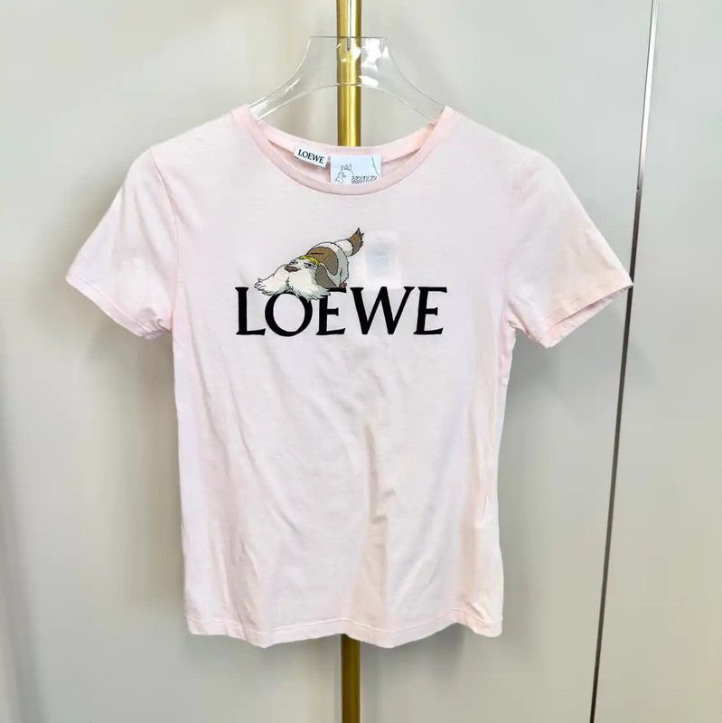 Loewe Loewe Pink T-Shirt with Unique Design 0089 Size S / US 4 / IT 40 - 1 Thumbnail