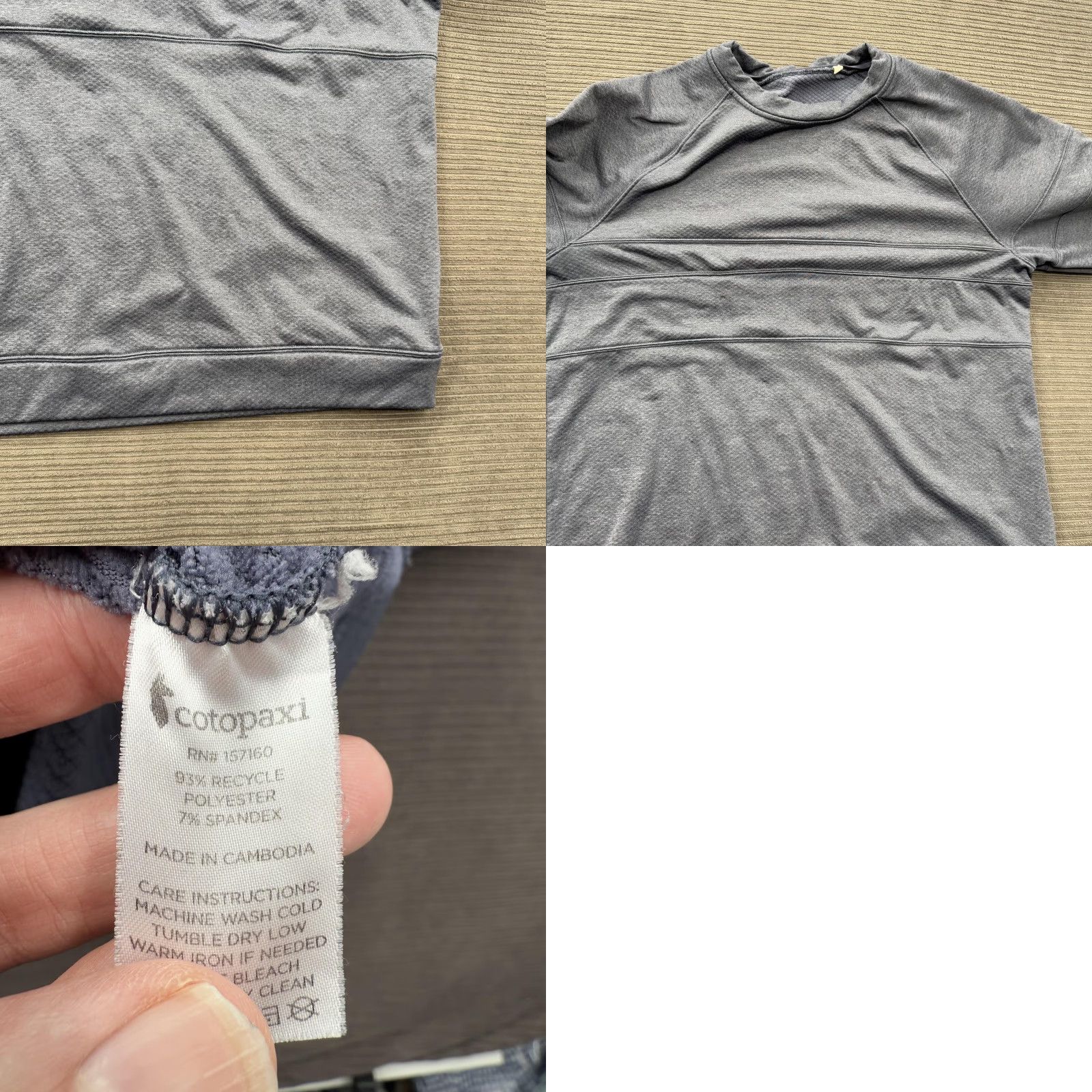 Cotopaxi Cotopaxi Pullover Sweater Mens Large Recycled Polyester Crewneck Stripe Trim Size US L / EU 52-54 / 3 - 8 Thumbnail