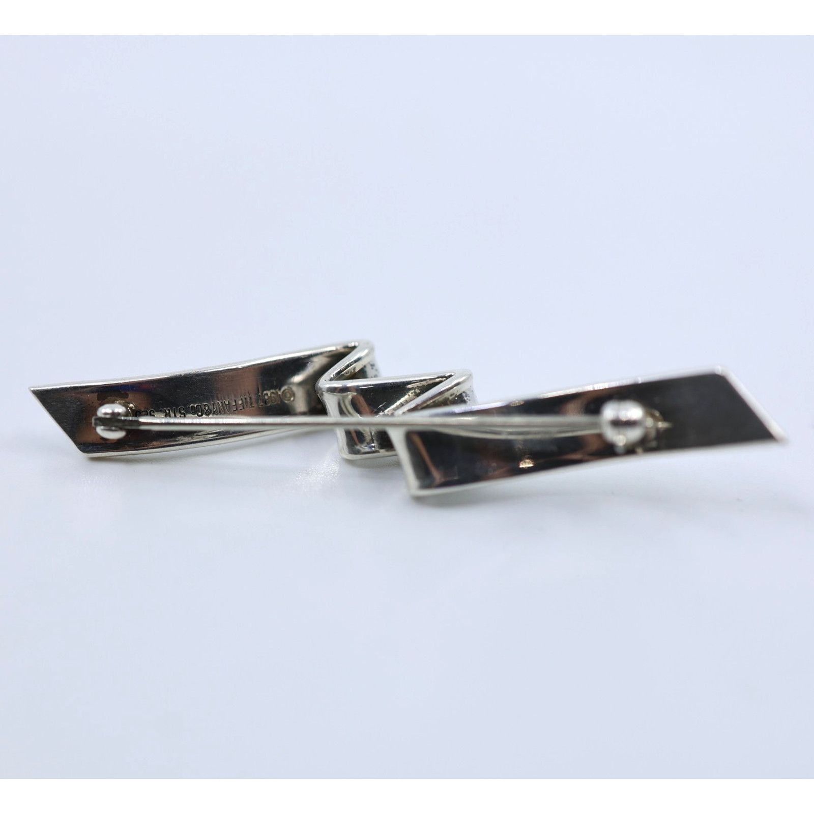 Tiffany & Co. Vintage 1987 TIFFANY & CO Estate Wave Brooch Silver 5.9gr Size ONE SIZE - 2 Thumbnail