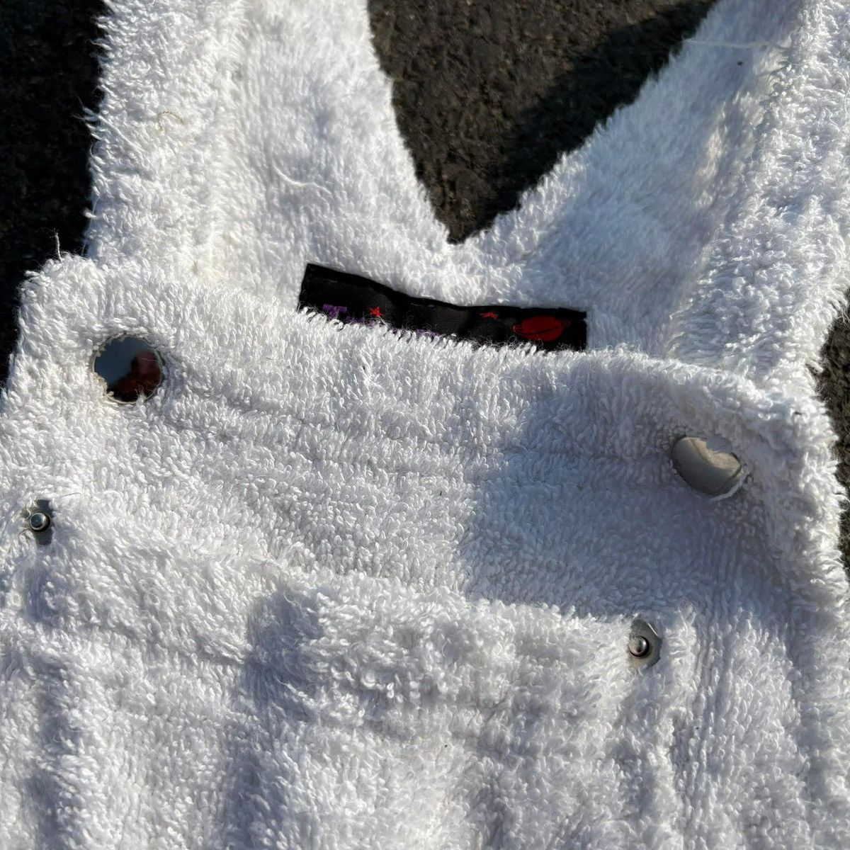 Tripp NYC TRIPP NYC White Terry Cloth Overall Dress Size M / US 6-8 / IT 42-44 - 7 Thumbnail