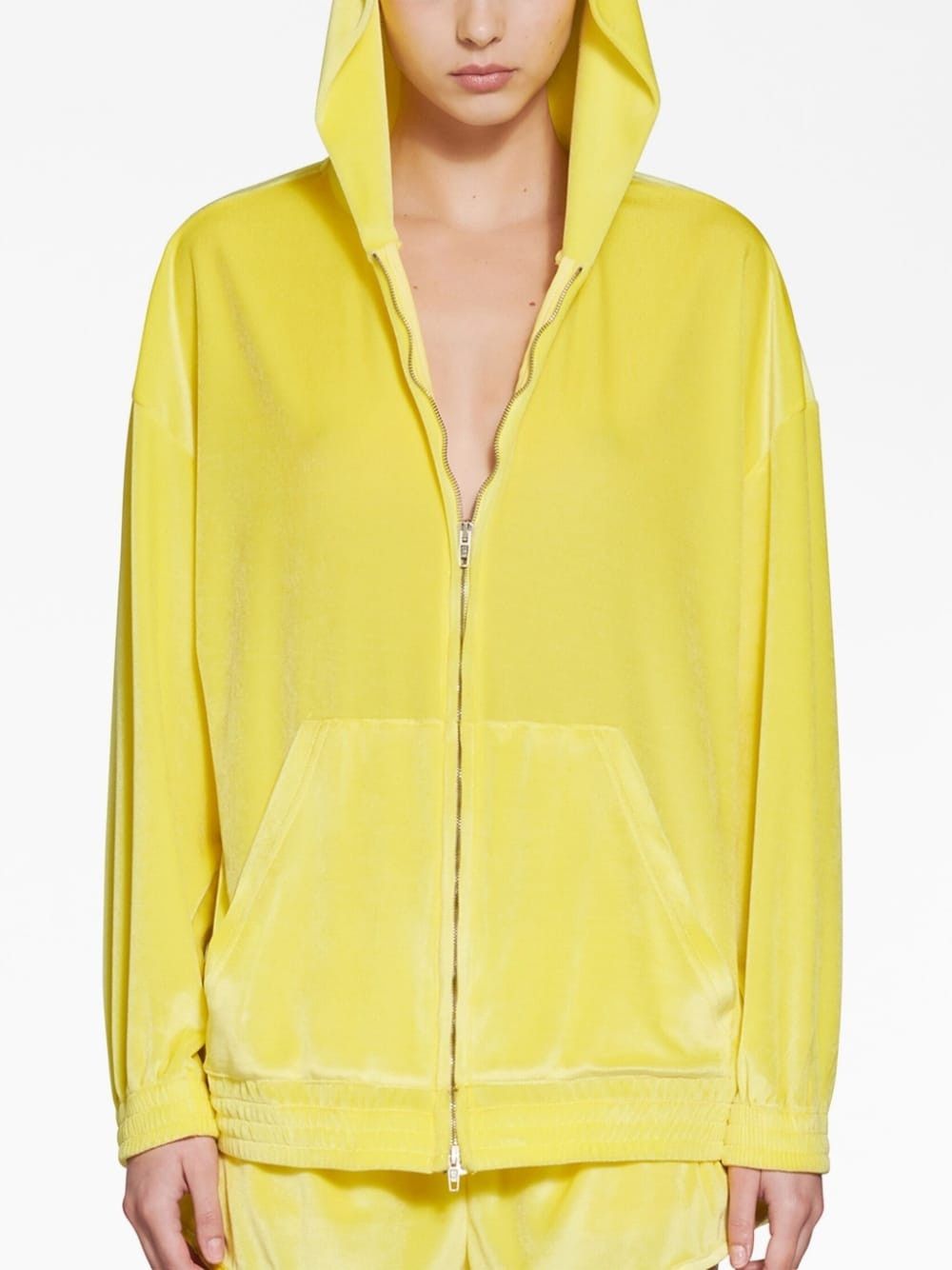 Balenciaga o1srvl11e1025 Zip-Up Hoodie Small Fit in Yellow Size S / US 4 / IT 40 - 5 Thumbnail