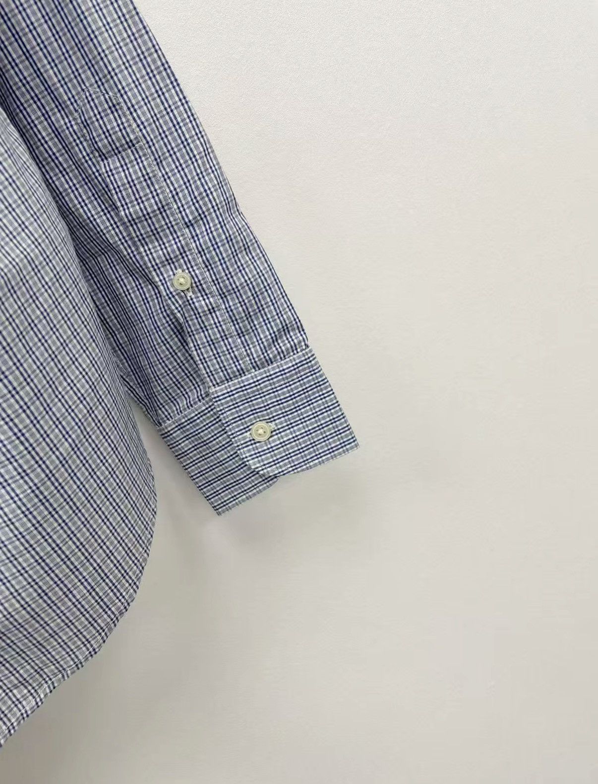 Z Zegna ZEGNA 100% Cotton Long Sleeve Shirt J30 Size US S / EU 44-46 / 1 - 5 Thumbnail