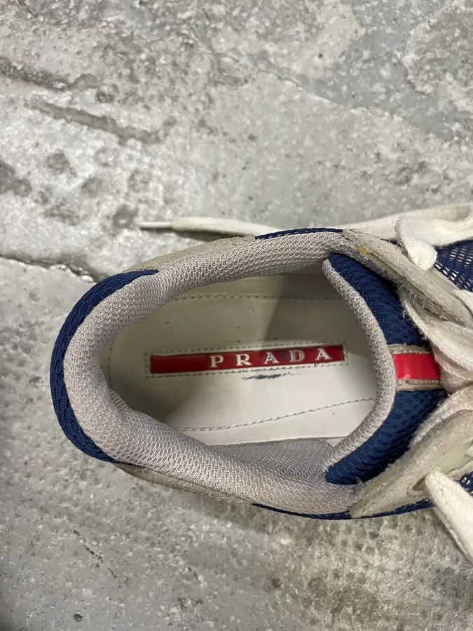 Prada 2000s Prada Grey Canvas America’s Cup Size US 6 / IT 36 - 10 Thumbnail