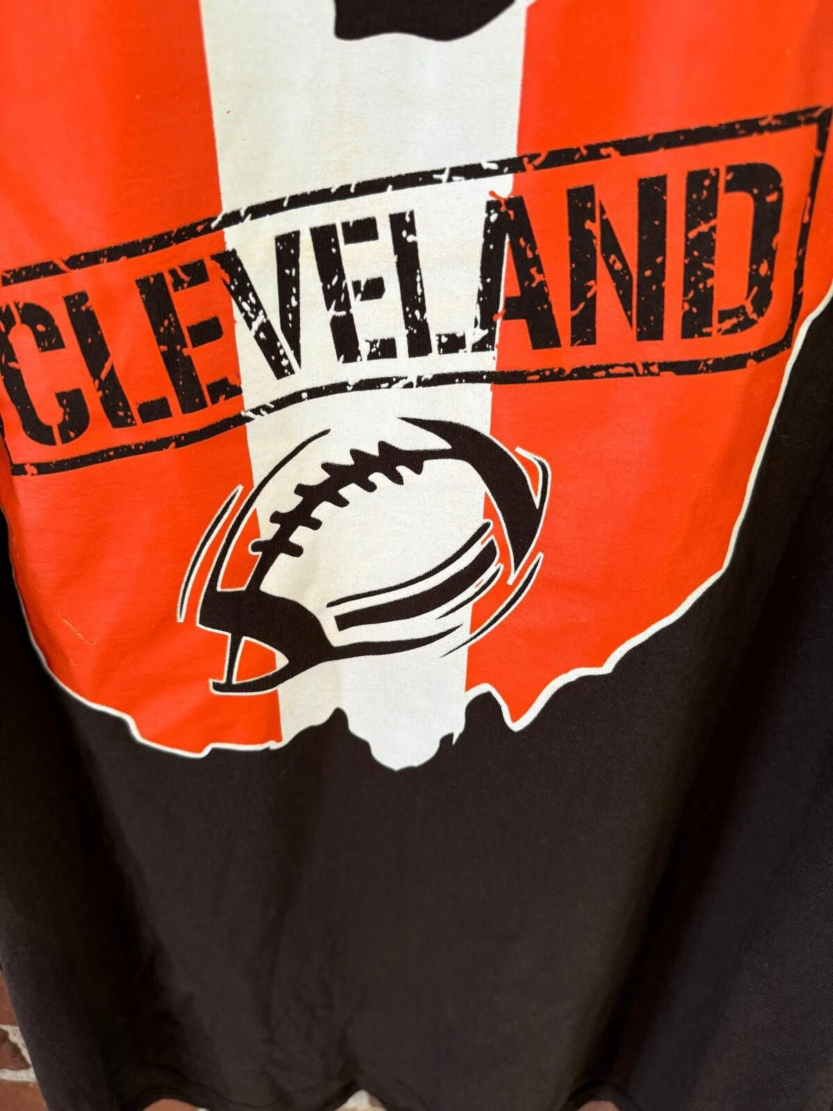 Other Cleveland football Men's Size 2XL tee shirt Brown Size ONE SIZE - 4 Thumbnail