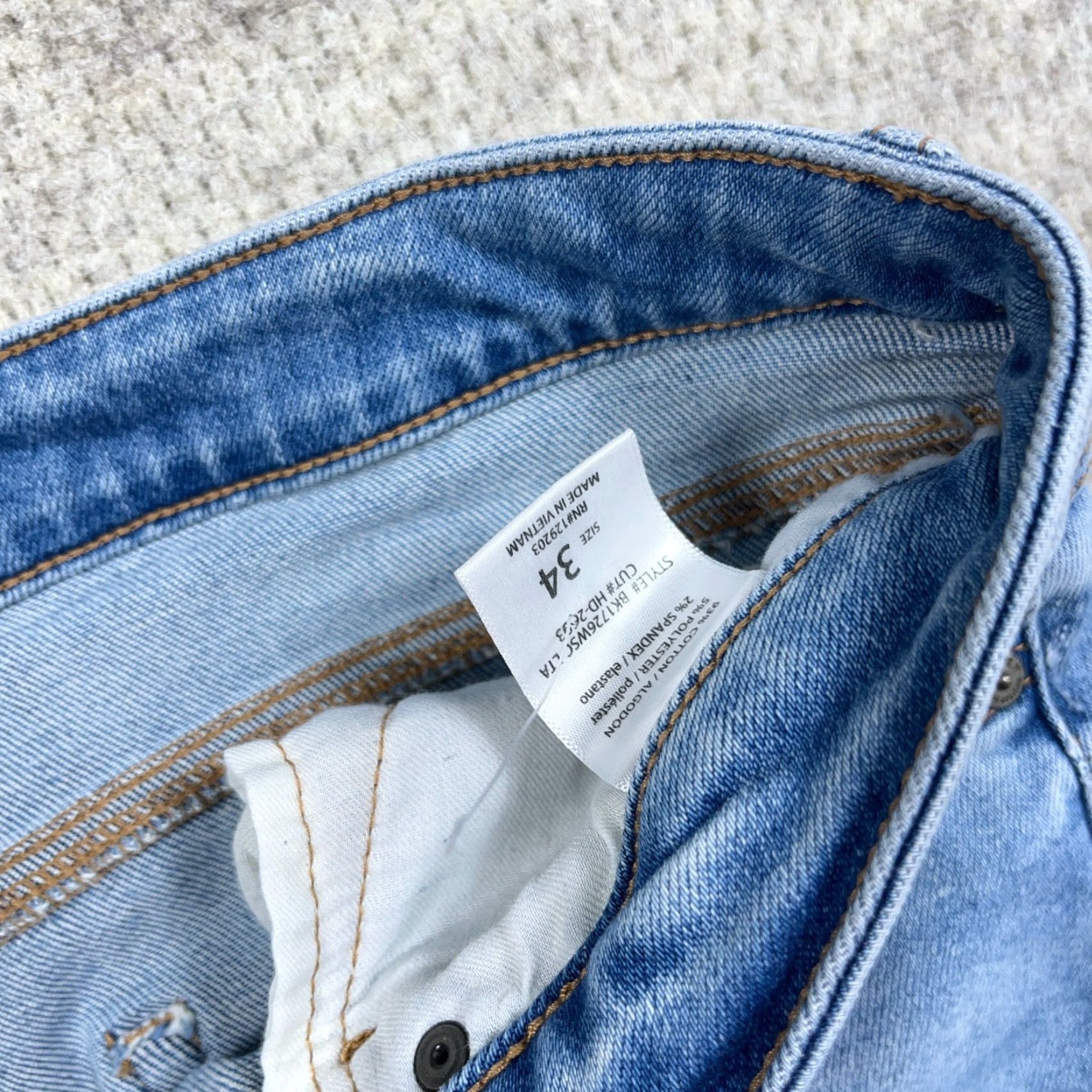 Vintage Judy Blue Jeans Women 34 Wide Leg Distressed High Rise Vintage Style Blue 5-Pocket Regular Fit Boyfriend Straight Space: N/A Size 24" / US 00 / IT 34 - 4 Thumbnail