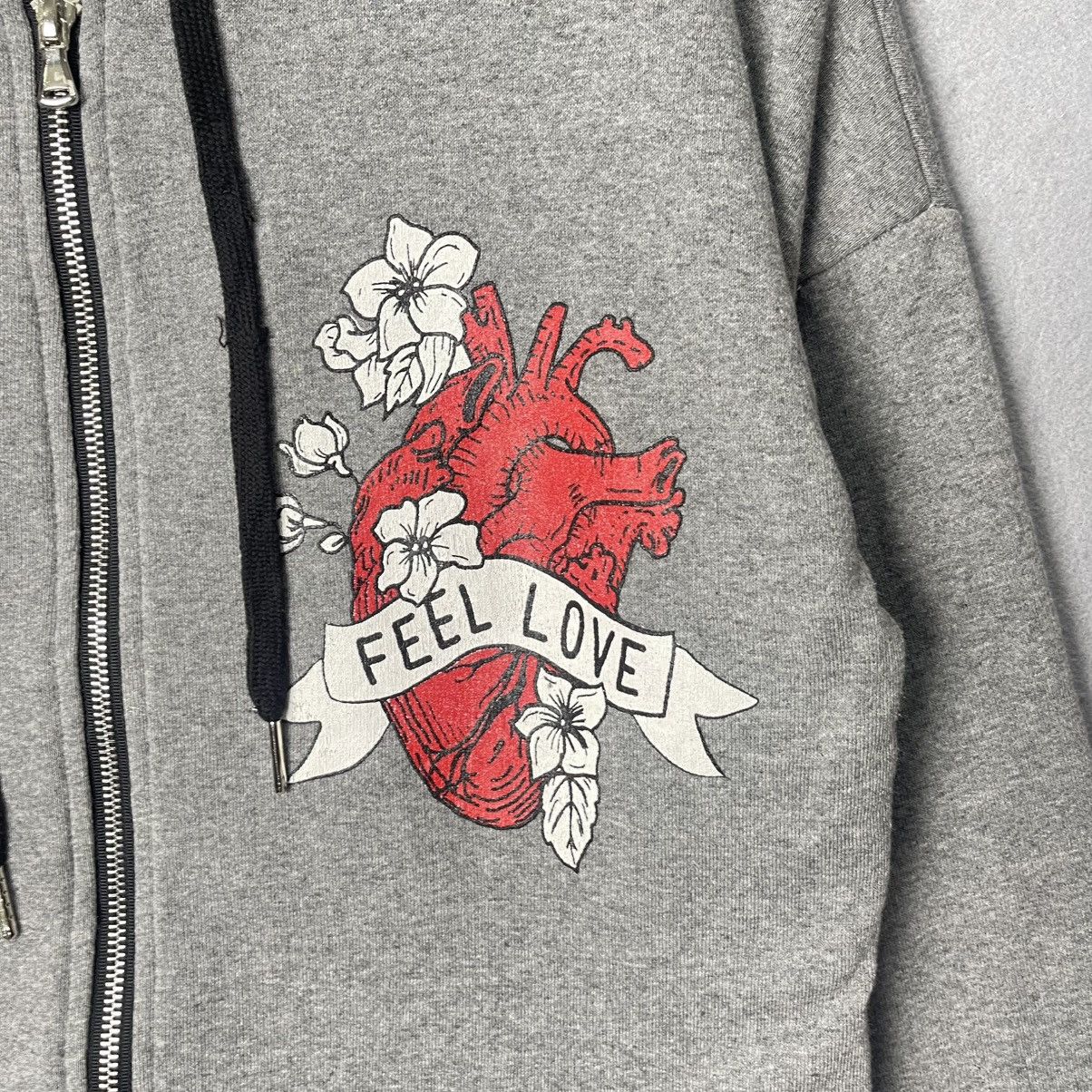 Japanese Brand Mangano “Feel Love” Zip Hoodie Size US M / EU 48-50 / 2 - 3 Thumbnail