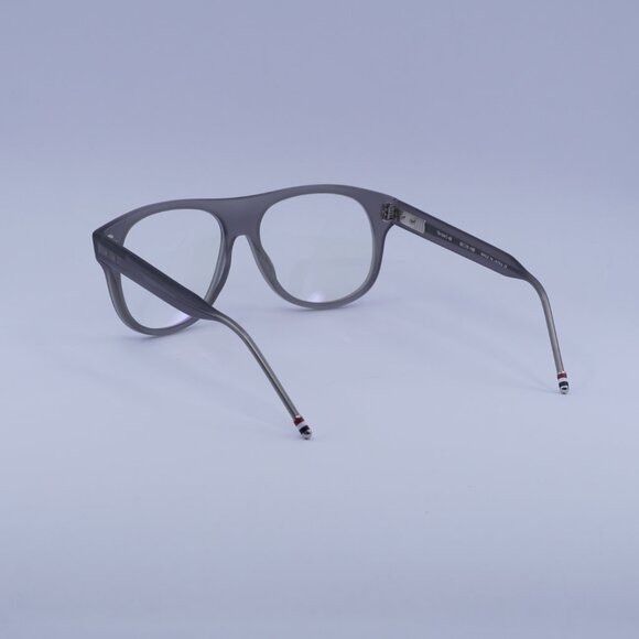 Thom Browne Thom Browne TB-008C-55 Eyeglasses Satin Grey 55mm Square Size ONE SIZE - 5 Thumbnail