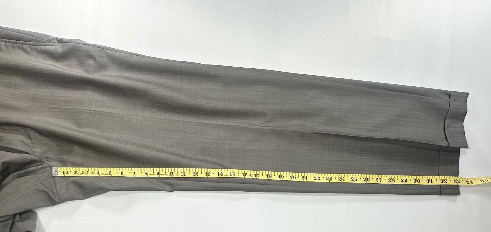 CCS CCS Sarar Flat Front Straight Leg Dress Pants Gray Men 40/33 Size US 40 / EU 56 - 5 Thumbnail
