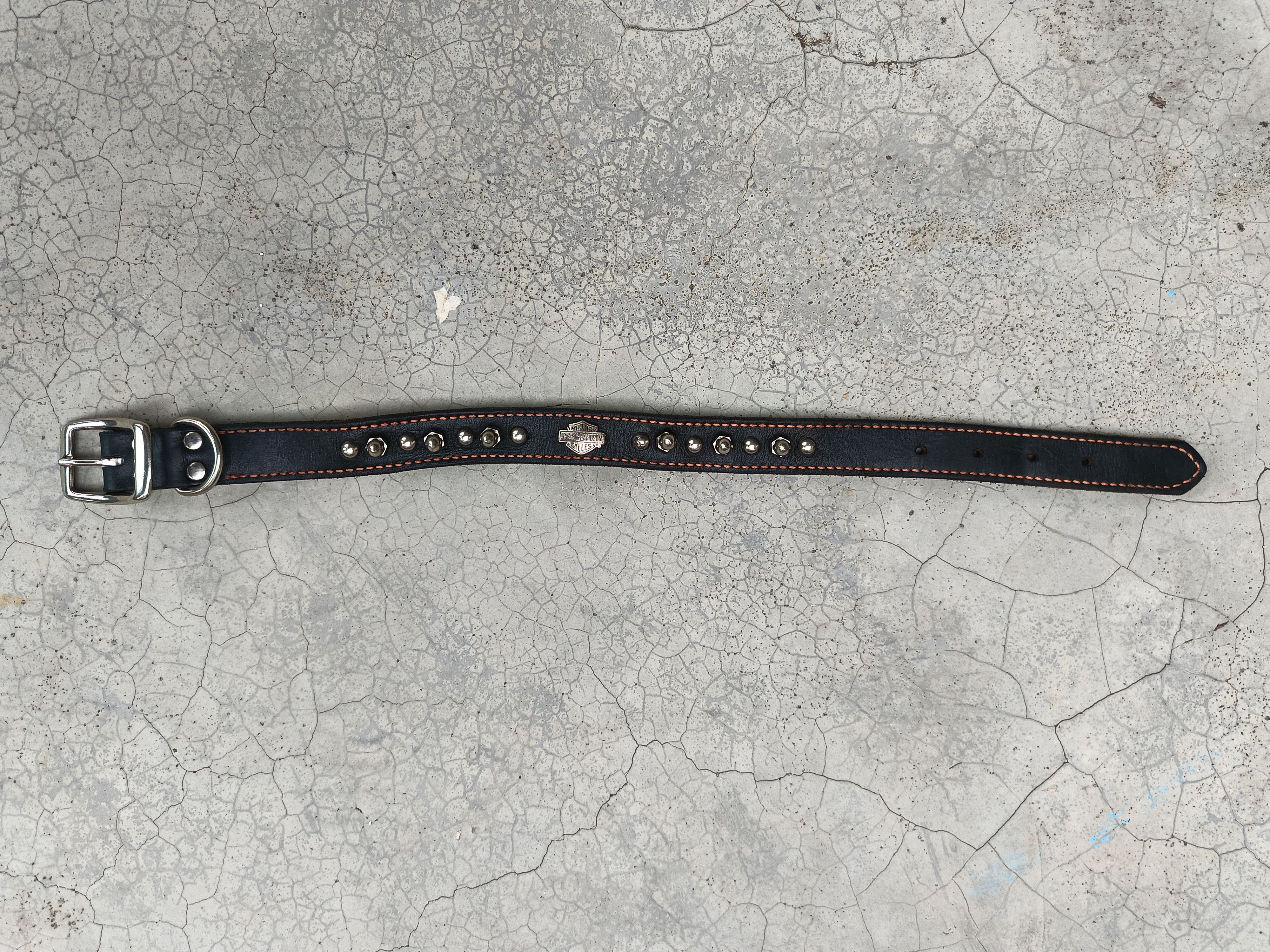Harley Davidson HARLEY-DAVIDSON DOUBLE ROW SPIKED LEATHER DOG COLLAR Size ONE SIZE - 5 Thumbnail