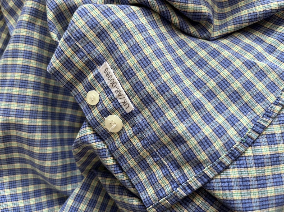 Yves Saint Laurent Vintage Yves Saint Laurent Checkered 90s White Shirt Rare Size US M / EU 48-50 / 2 - 7 Thumbnail