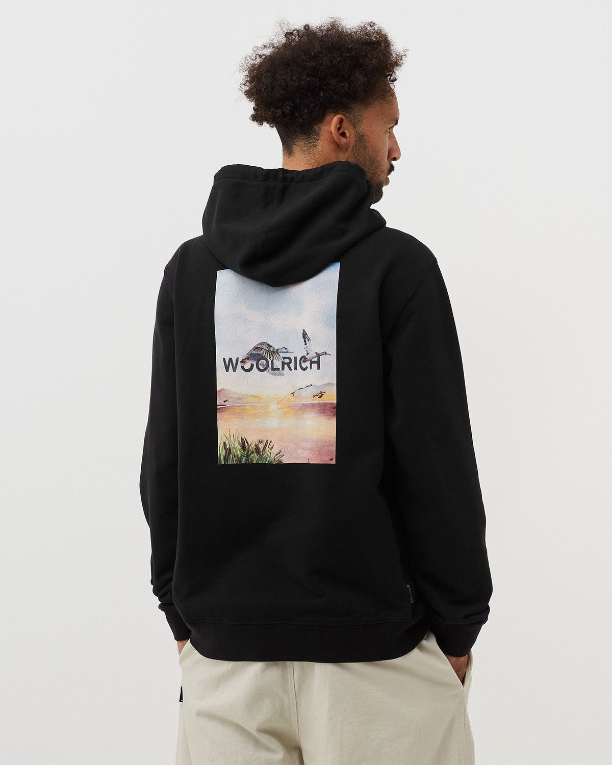 Woolrich Woolen Mills 🇺🇸 Y2K Woolrich Wild Ducks Hunting Hoodie Rare Retro Size US L / EU 52-54 / 3 - 3 Thumbnail