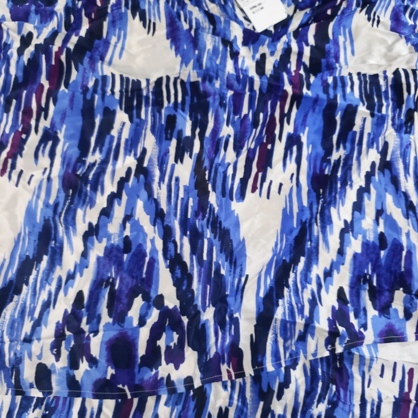 Hugo Boss HUGO BOSS Blue White Layered Cap Sleeve Silk Blouse Shirt Womens Size 2 Pullover Size XS / US 0-2 / IT 36-38 - 7 Thumbnail