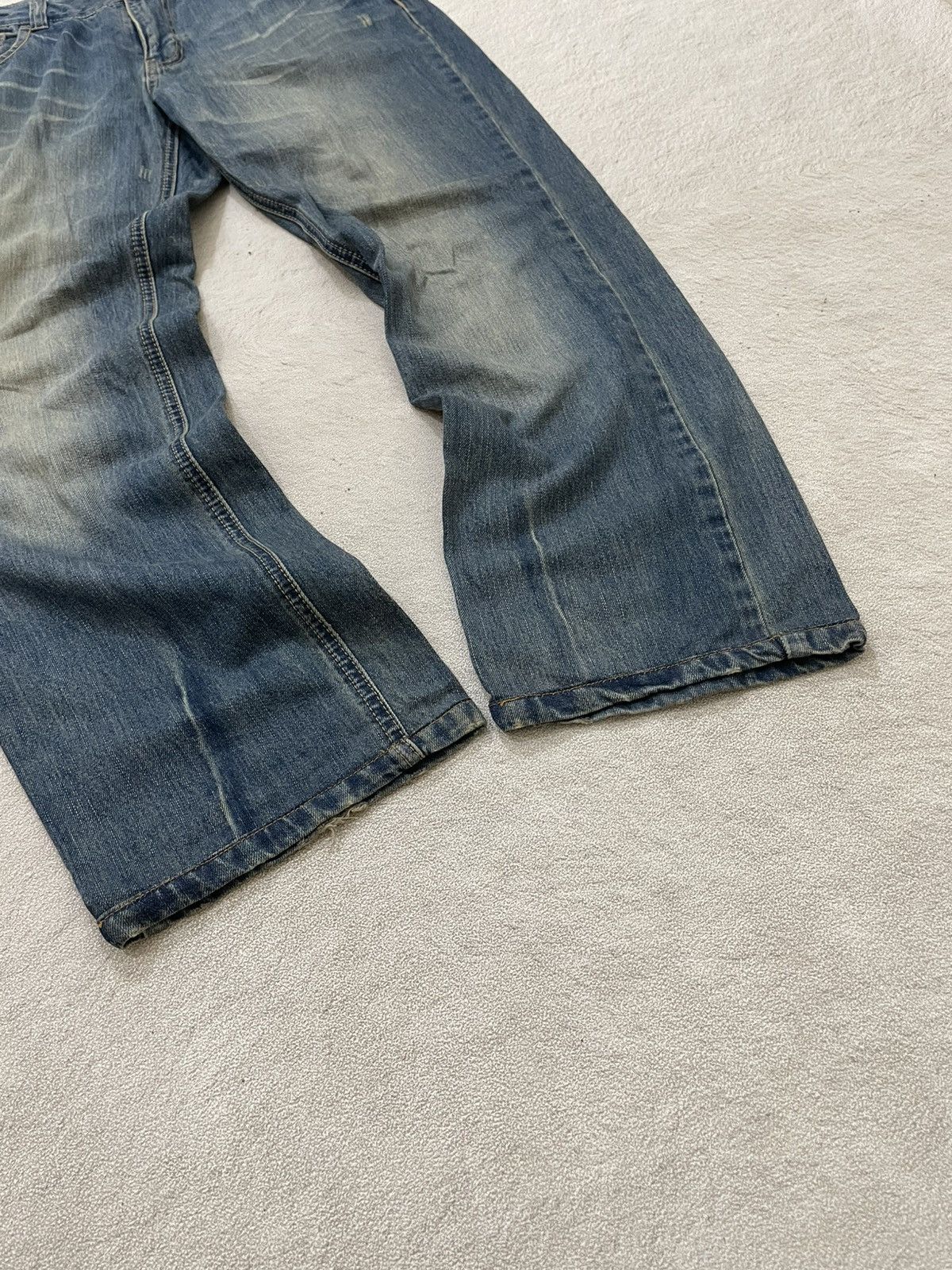Japanese Brand 2000s Diesel Mudwash Denim Loose Fit Y2K Hysteric Size US 31 - 3 Thumbnail