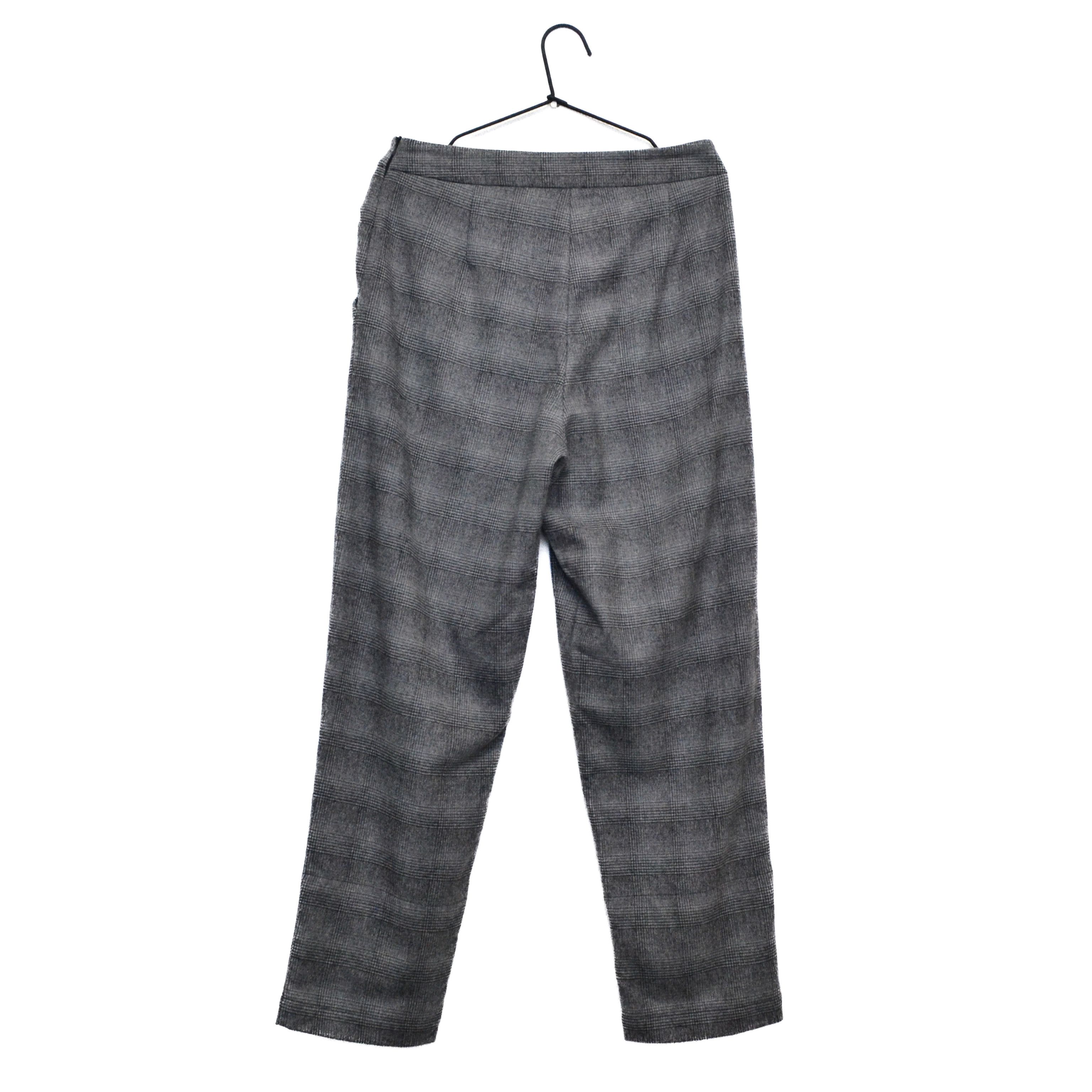 Sarah Pacini Sarah Pacini Y2K Wool Cotton Check Plaid Gray Pants Size 1 Size 24" / US 00 / IT 34 - 3 Thumbnail