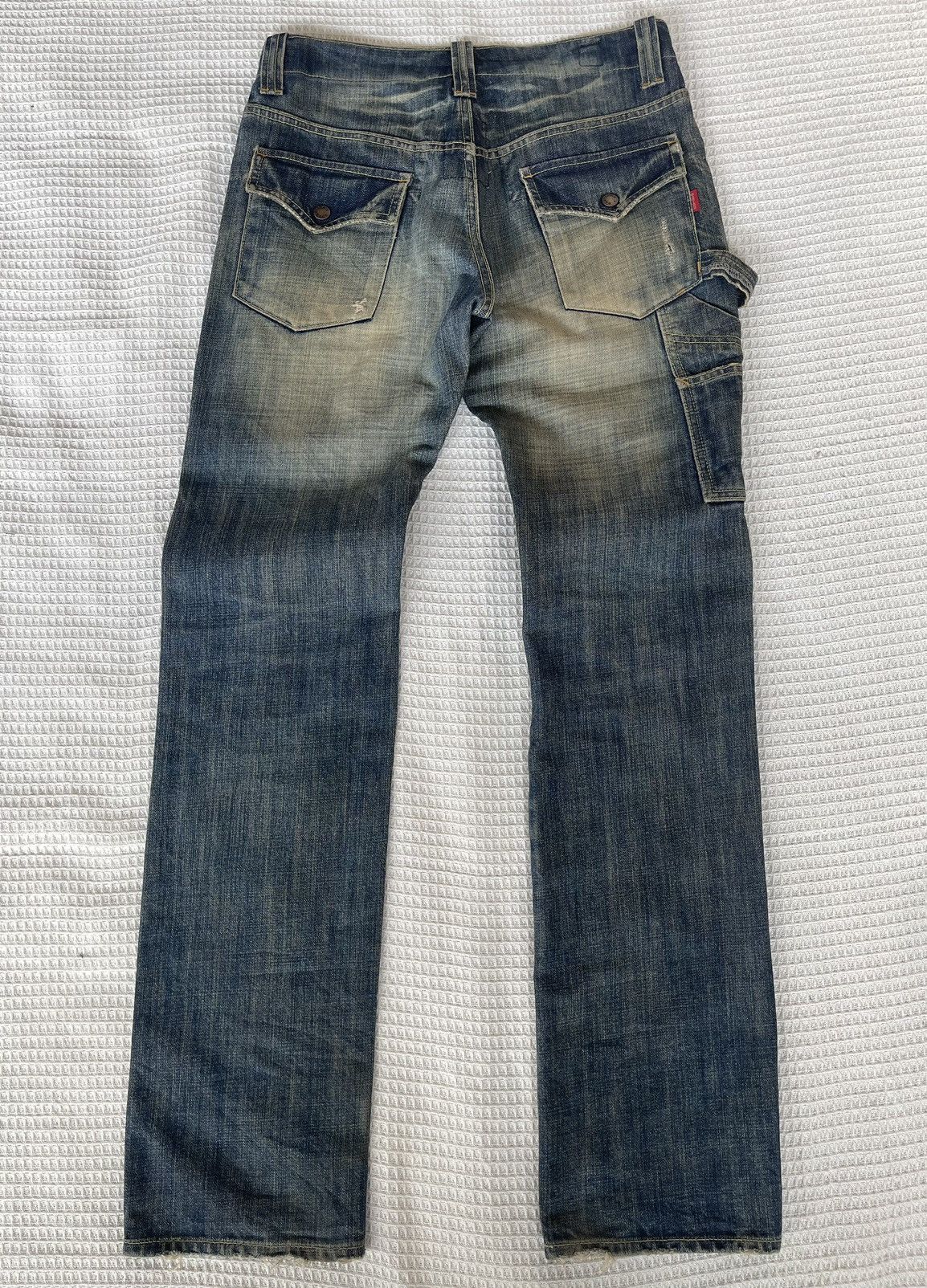 Hysteric Glamour Vintage 90s🔥BARTACK x QUADRO🔥Distressed Carpenter Denim Size US 30 / EU 46 - 3 Thumbnail