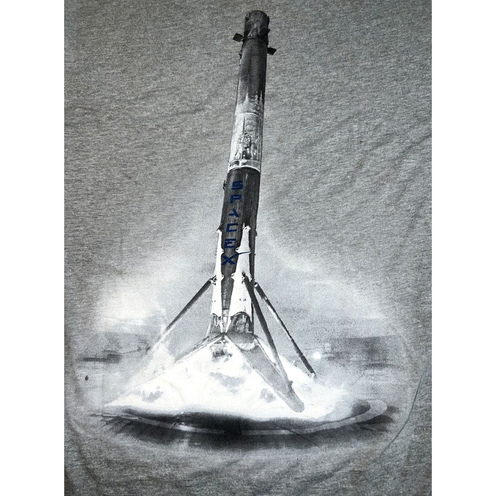 Vintage VINTAGE SpaceX Aerospace Games 2017 Adult Medium Shirt Gray Cotton Crew Neck Short Sleeve Logo Space SpaceX Unisex Adults T-Shirt 2010s Size US M / EU 48-50 / 2 - 4 Thumbnail