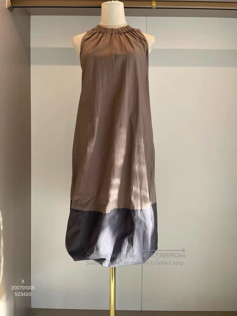 Brunello Cucinelli Caramel Cotton Dress