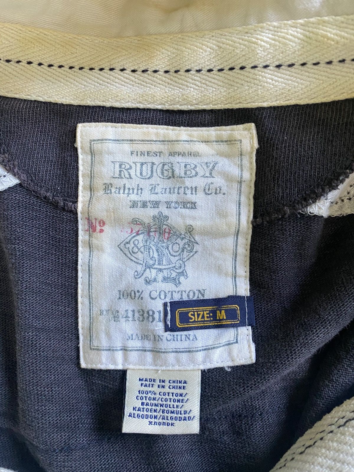 Ralph Lauren Vintage 90s Rugby By Ralph lauren No 7 Polo shirt Size US M / EU 48-50 / 2 - 7 Thumbnail