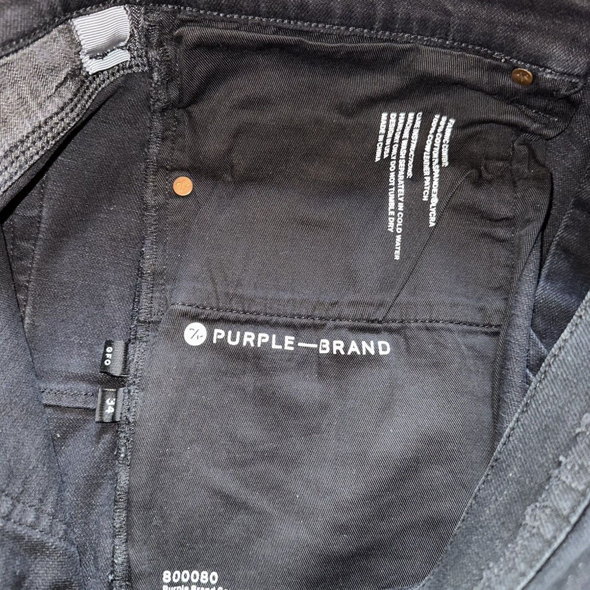 Purple Brand Purple Brand Jeans Black Light Metallic finish sz 34 Size US 34 / EU 50 - 5 Thumbnail
