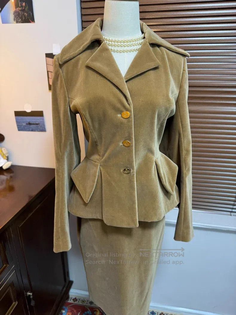 Vivienne Westwood Vivienne Westwood Khaki Velvet Set Size M / US 6-8 / IT 42-44 - 2 Thumbnail
