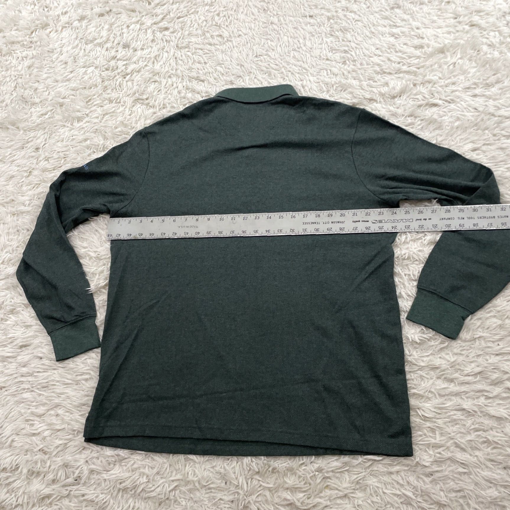 Lands' End Lands' End Rugby Shirt Men L Green Belair Savona Road Logo Size US L / EU 52-54 / 3 - 6 Thumbnail