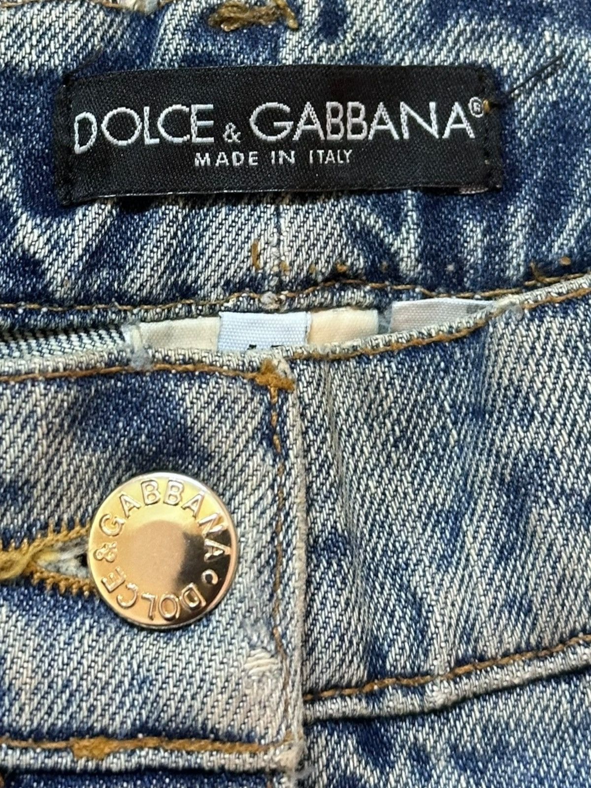 Dolce & Gabbana Vintage Dolce&Gabbana For Lefty People Distressed Denim Size US 30 / EU 46 - 8 Thumbnail