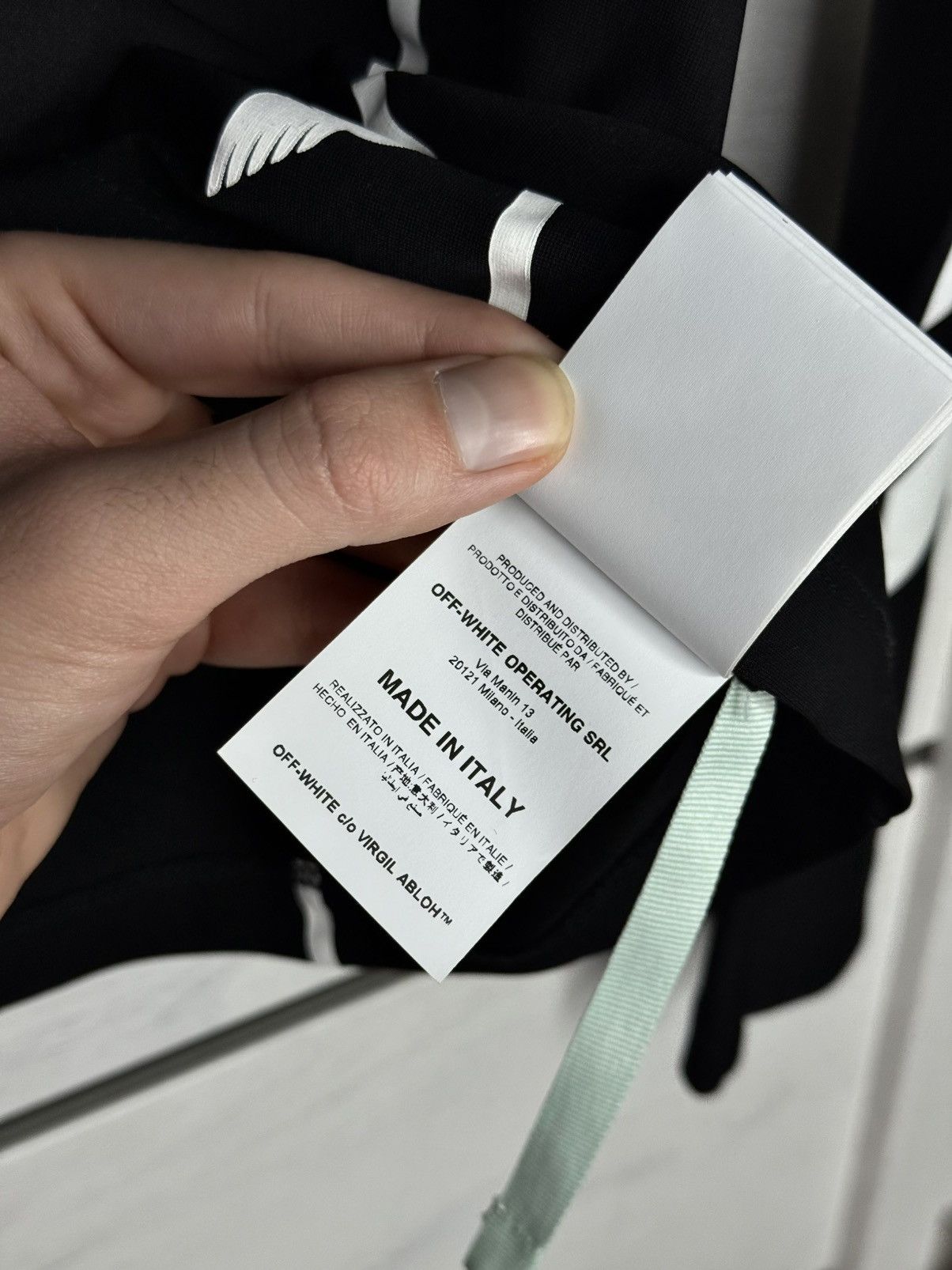 Off-White OFF-WHITE Diagonal Print Long-Sleeve Top T-Shirt Arrows Logo Size S / US 4 / IT 40 - 10 Thumbnail