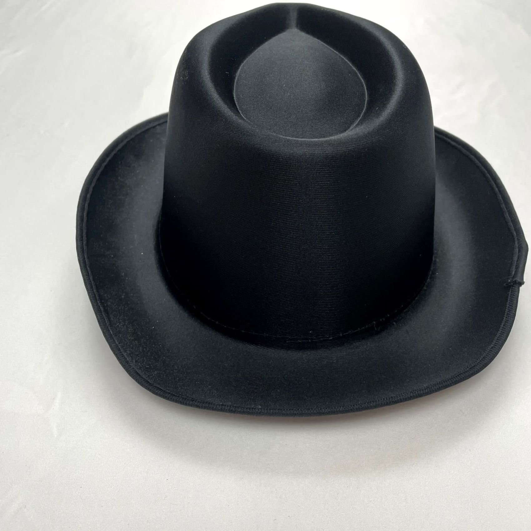 Vintage Squirrel Products Gangster Costume Hat Black Polyester Bowler/Derby Adult Unisex 14 and Up Size ONE SIZE - 4 Thumbnail