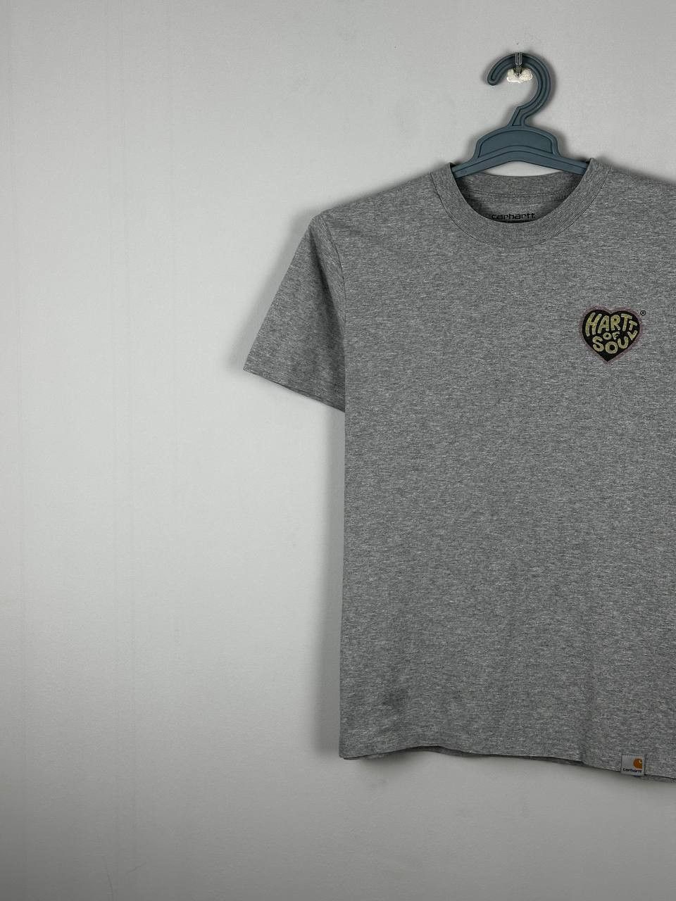 Carhartt Wip Carhartt WIP Grey Heart Big Logo T Shirt Size US XS / EU 42 / 0 - 3 Thumbnail