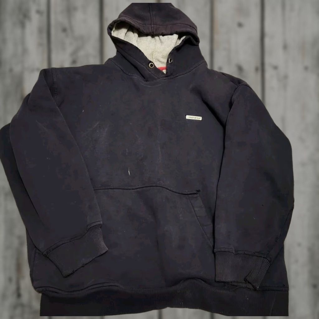 Southpole VINTAGE South Pole Hoodie Mens L Oversized Distressed 90s Pullover Hooded Navy Blue Pockets Size US L / EU 52-54 / 3 - 1 Thumbnail