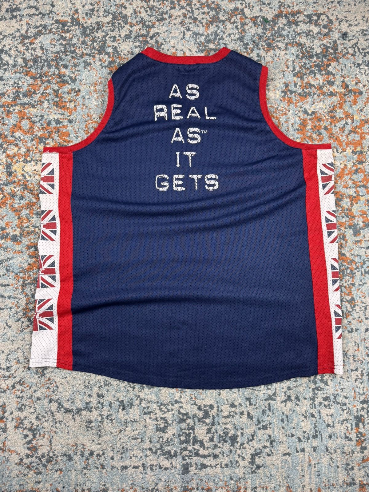 UFC × Vintage Vintage 90s UFC Mesh tank top sleeveless jersey UK flag Size US XXL / EU 58 / 5 - 2 Thumbnail