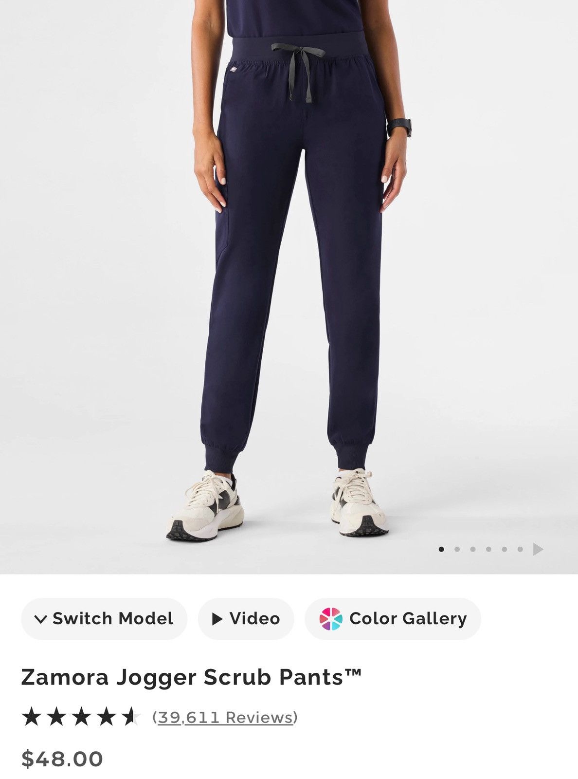 Other Figs Zamora Jogger Scrub Pants Size 28" / US 6 / IT 42 - 4 Thumbnail