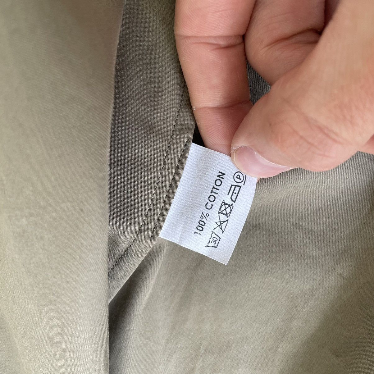 Dries Van Noten Sage Green Cotton ‘Zip Front’ Shirt Size US M / EU 48-50 / 2 - 10 Thumbnail