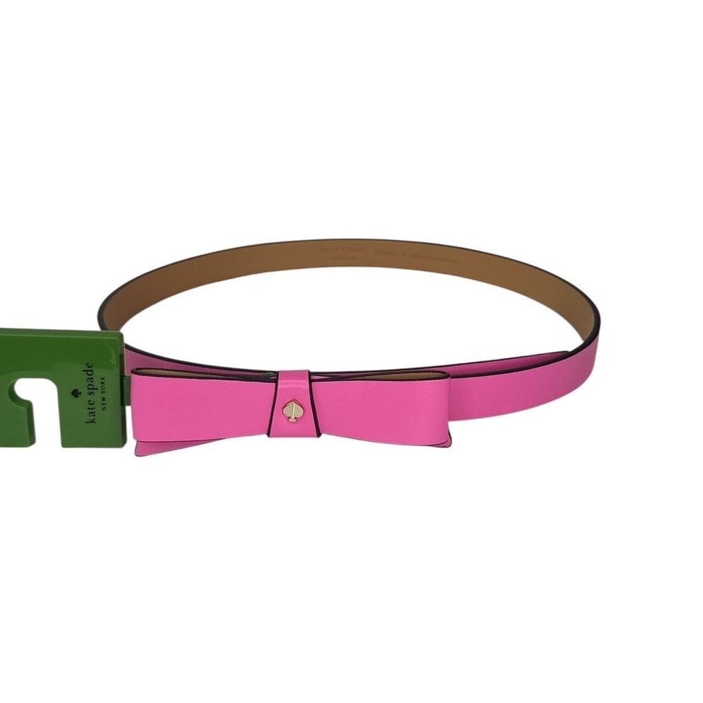 Kate Spade Kate Spade Bow Leather Belt in Pink Large Size ONE SIZE - 1 Thumbnail