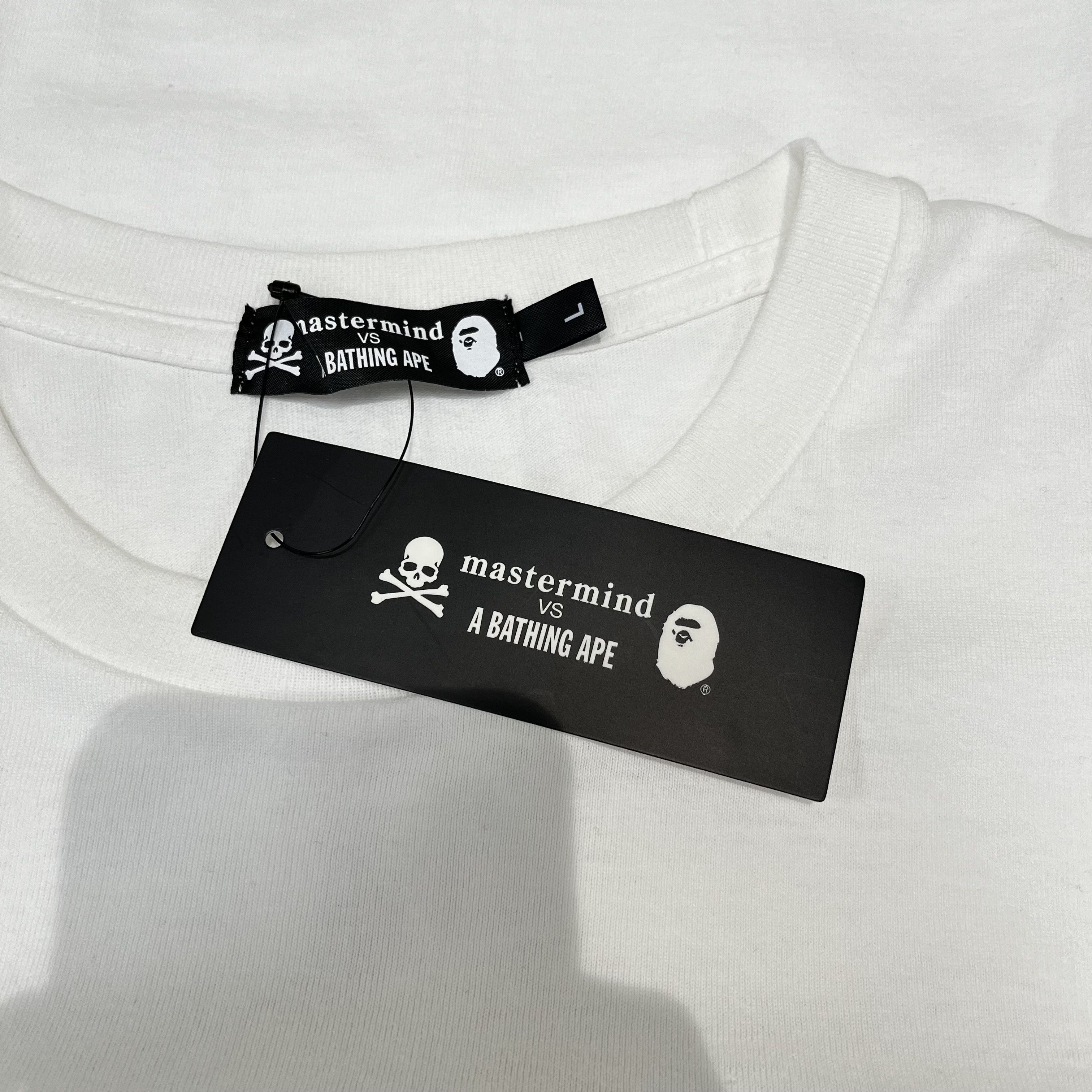 Bape × Mastermind Japan Bape x Mastermind Tee White Size US L / EU 52-54 / 3 - 8 Thumbnail