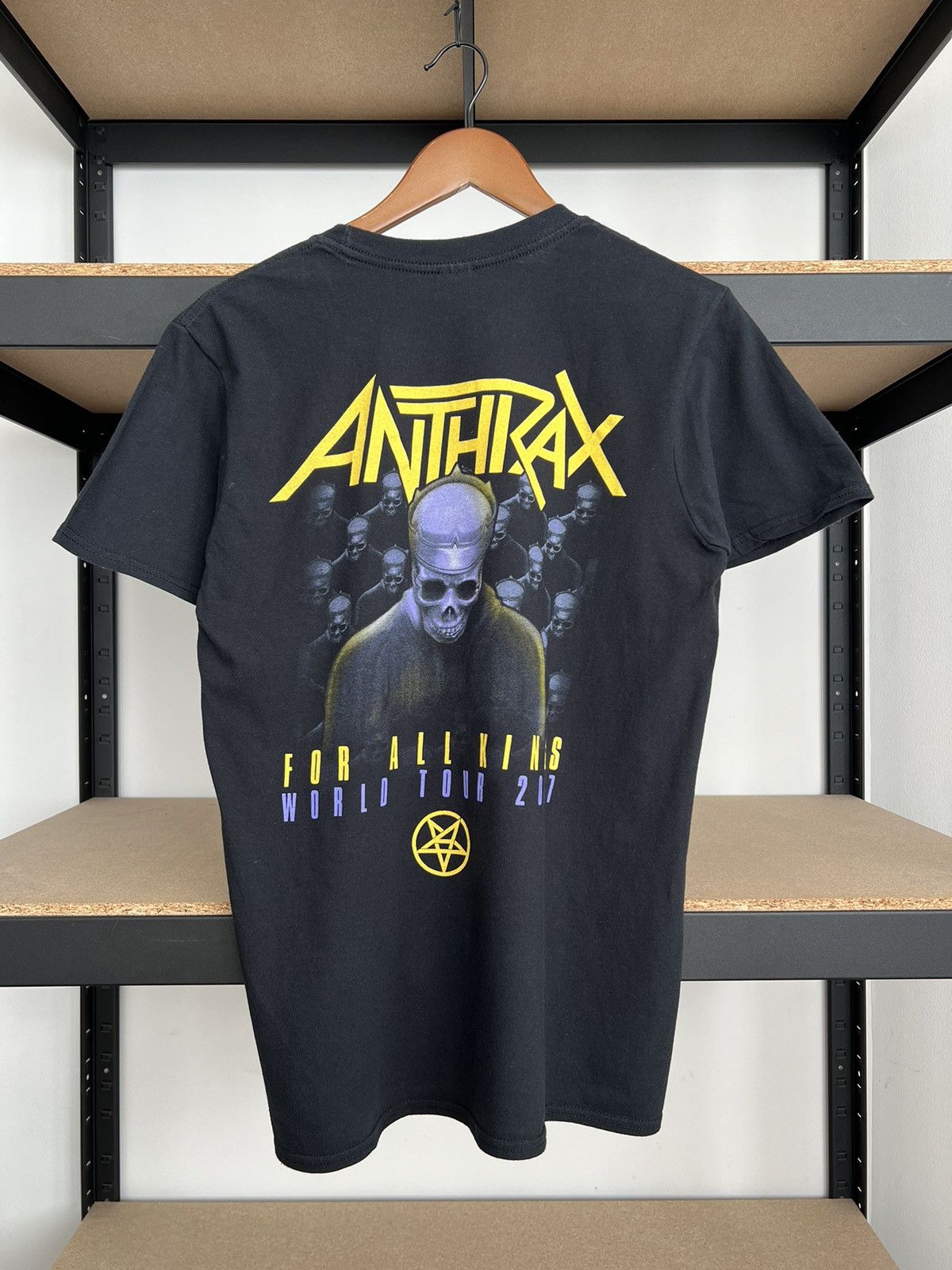 Band Tees Vintage 2017 Anthrax Among The Kings Thrash Metal Band Size US M / EU 48-50 / 2 - 2 Thumbnail