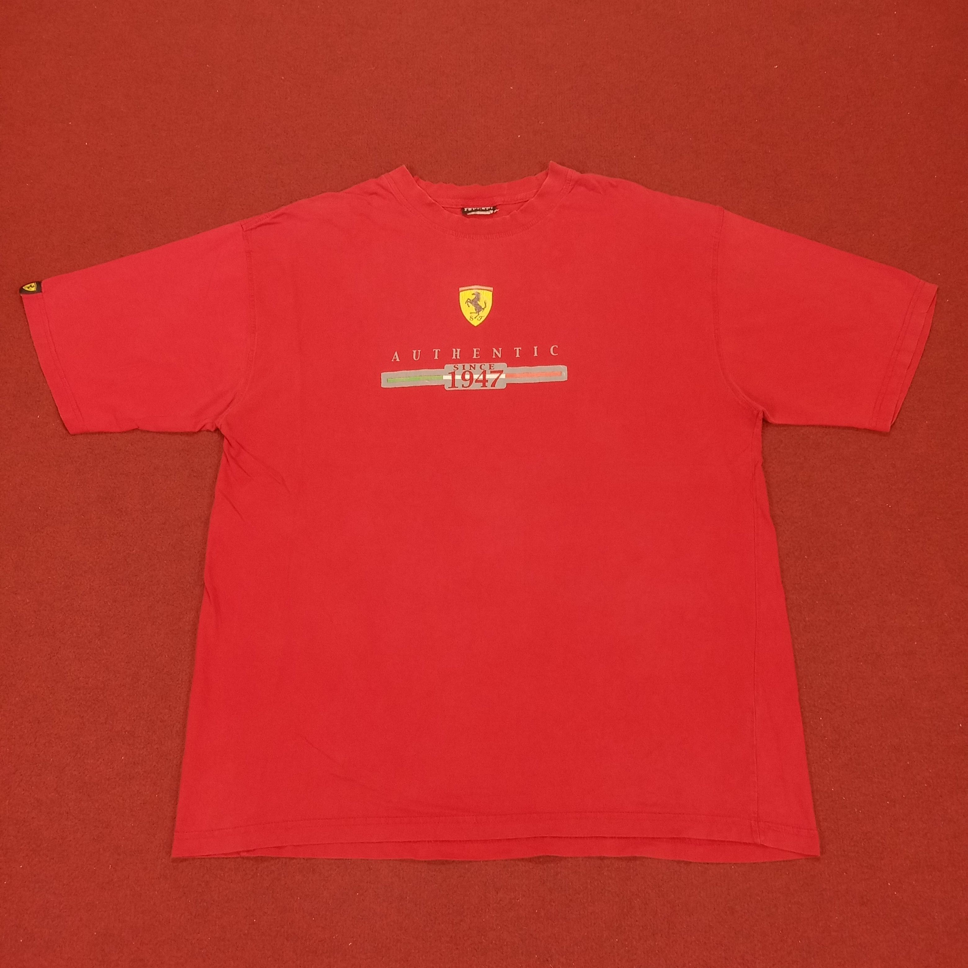 Ferrari × Vintage Ferrari Center Logo Design Tshirt Size US XXL / EU 58 / 5 - 1 Thumbnail