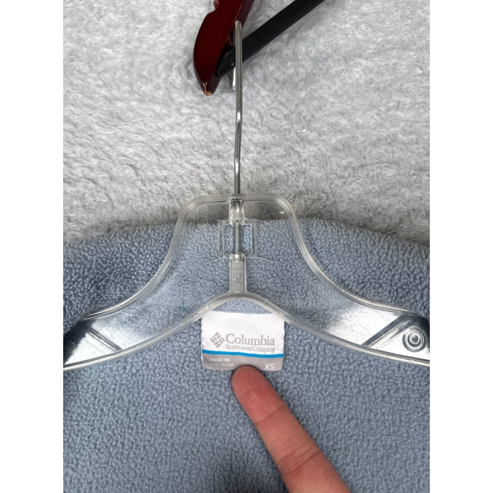 Vintage Columbia Jacket Women XS Fleece Blue Full Zip Lightweight Poly/Polyester Polartec Outdoor All Seasons Casual Urban Style, Regular Fit Size XS / US 0-2 / IT 36-38 - 3 Thumbnail