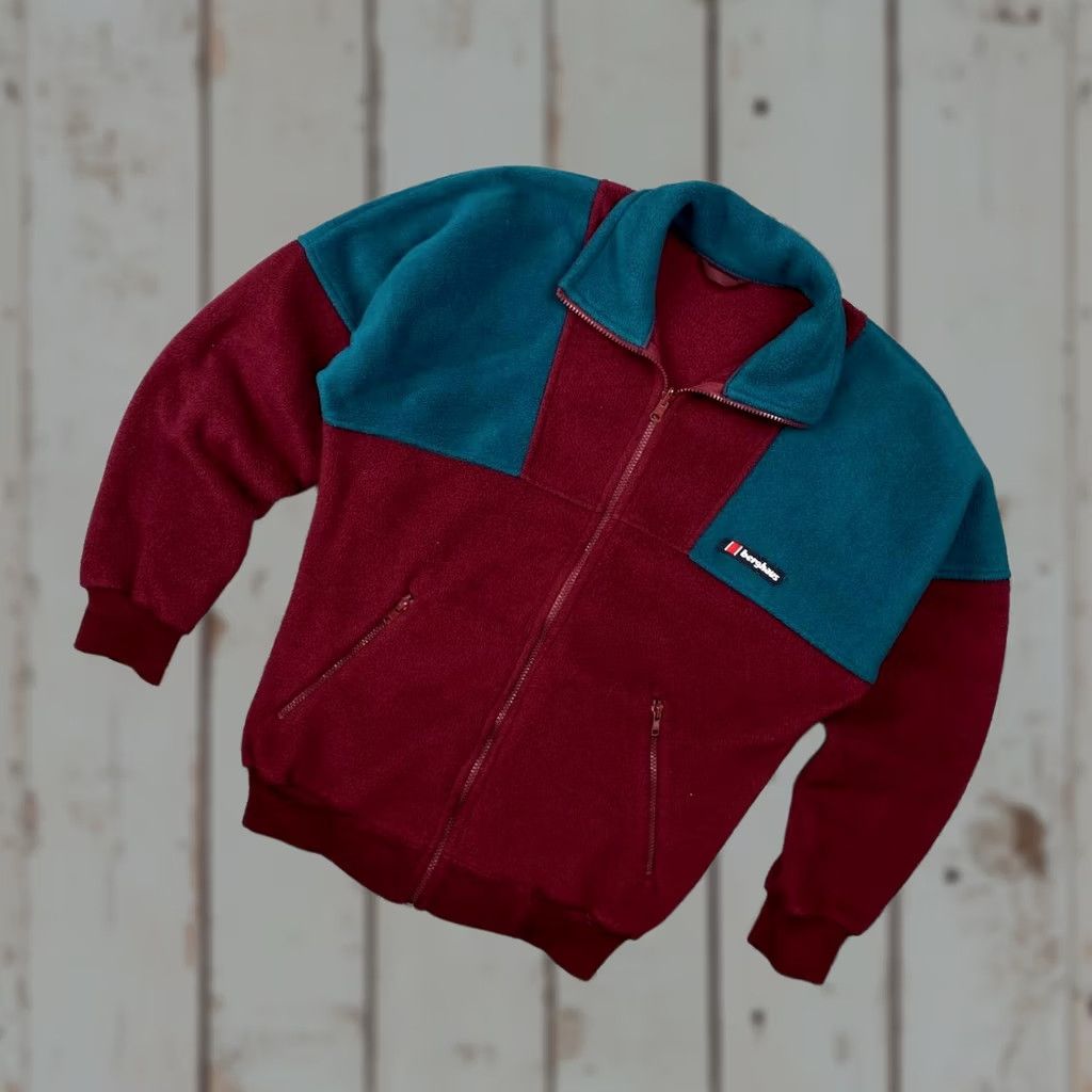 Berghaus VINTAGE Berghaus Polartec Fleece Jacket Men L Red Bomber Jacket Regular Size L Size US L / EU 52-54 / 3 - 1 Thumbnail