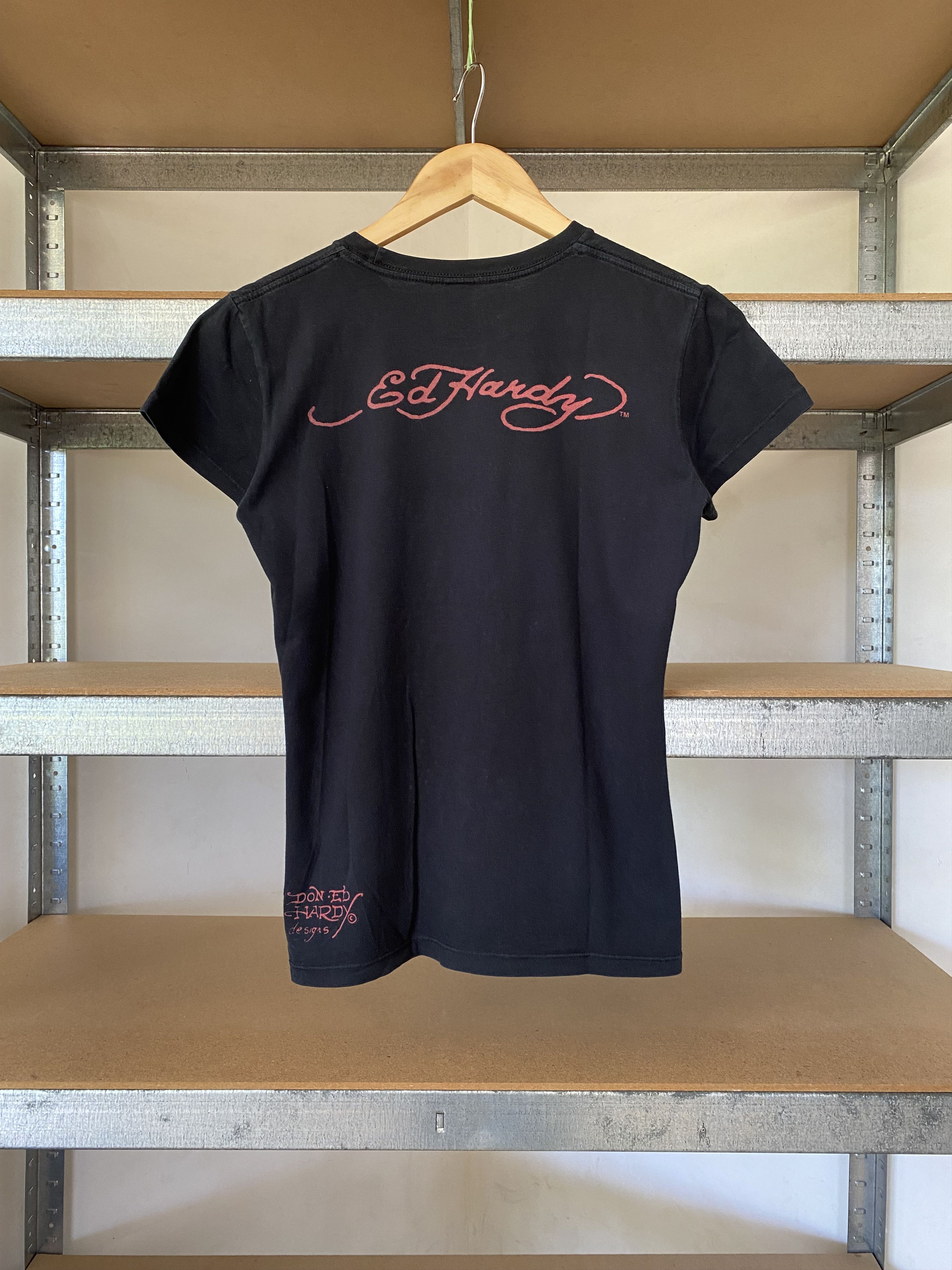 Christian Audigier Ed Hardy Vintage Y2K Cristian Audigier Black Streetwear Tee Size M / US 6-8 / IT 42-44 - 2 Thumbnail