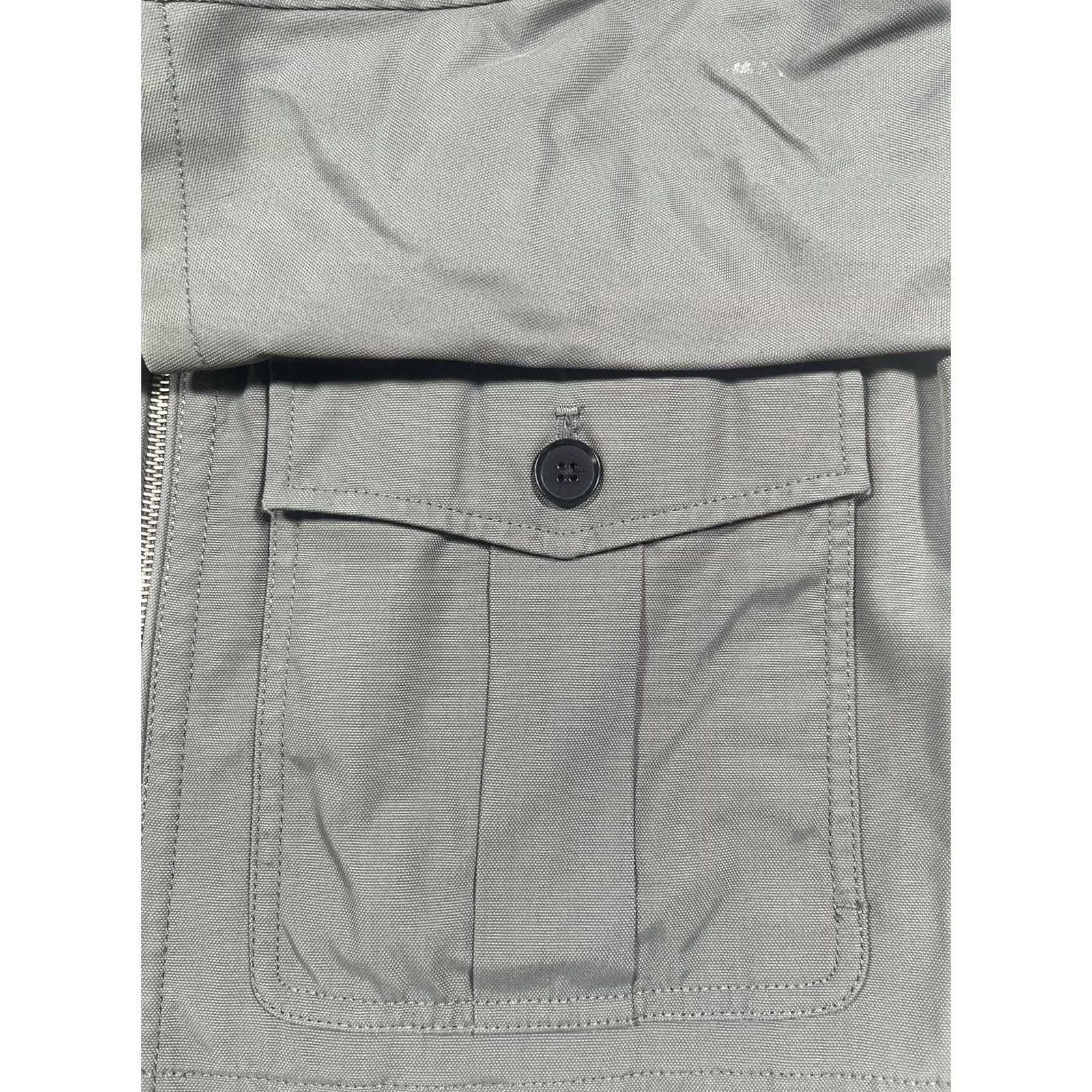 Banana Republic Banana Republic Jacket Mens M Gray Military Nylon Polyester Lined Full Zip Pockets Stand Collar Short Size US M / EU 48-50 / 2 - 5 Thumbnail