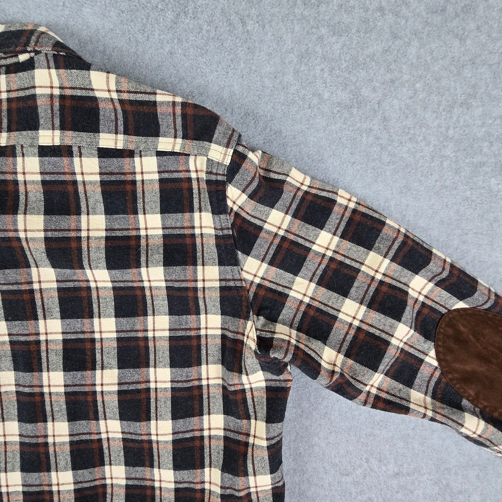 J.Crew J. Crew Mercantile Shirt Medium Brown Flannel Elbow Patches Size US M / EU 48-50 / 2 - 11 Thumbnail