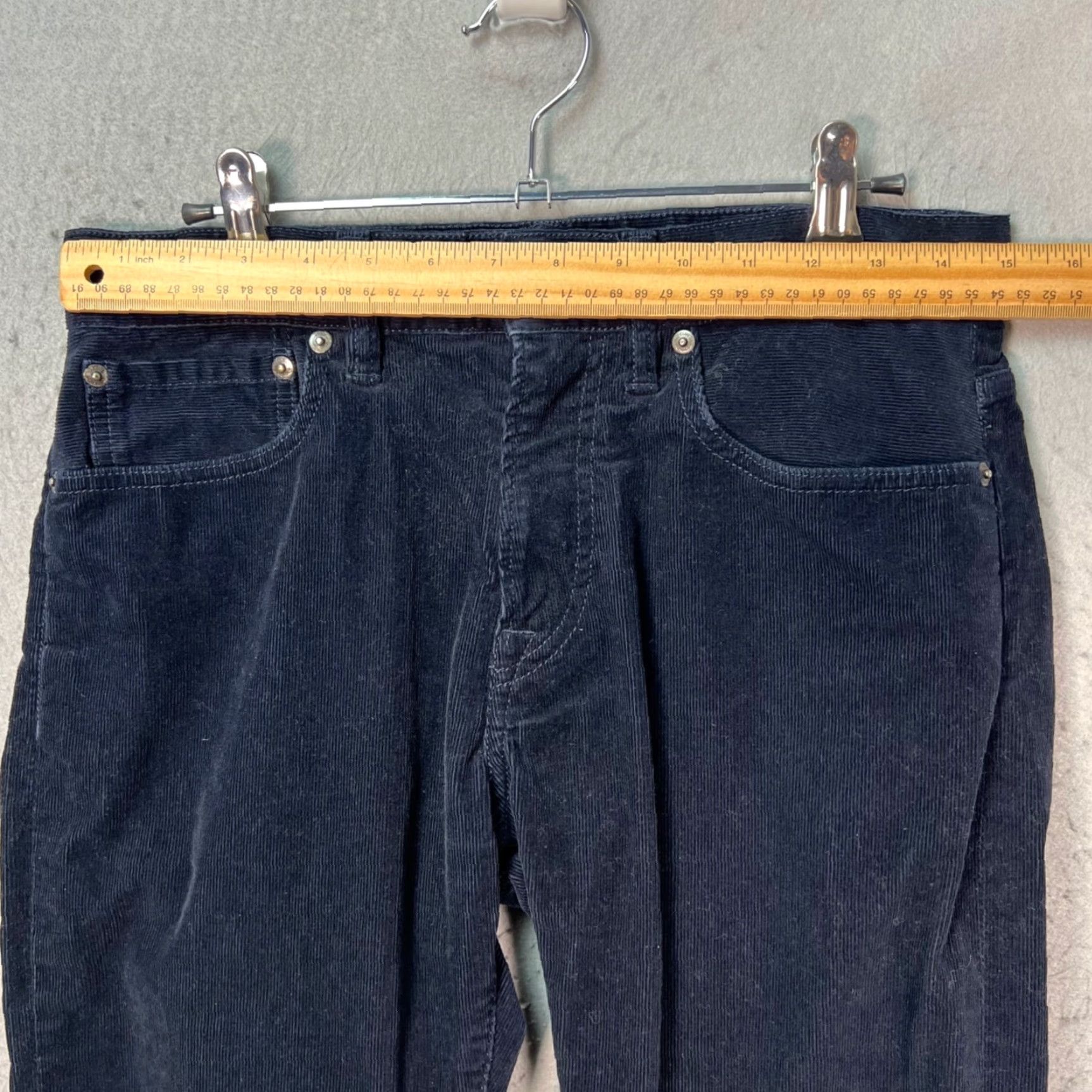 Club Monaco Club Monaco Mens Pants Slim Chino Black Corduroy Slim Fit 30 Tapered Leg Vintage No Size US 30 / EU 46 - 6 Thumbnail