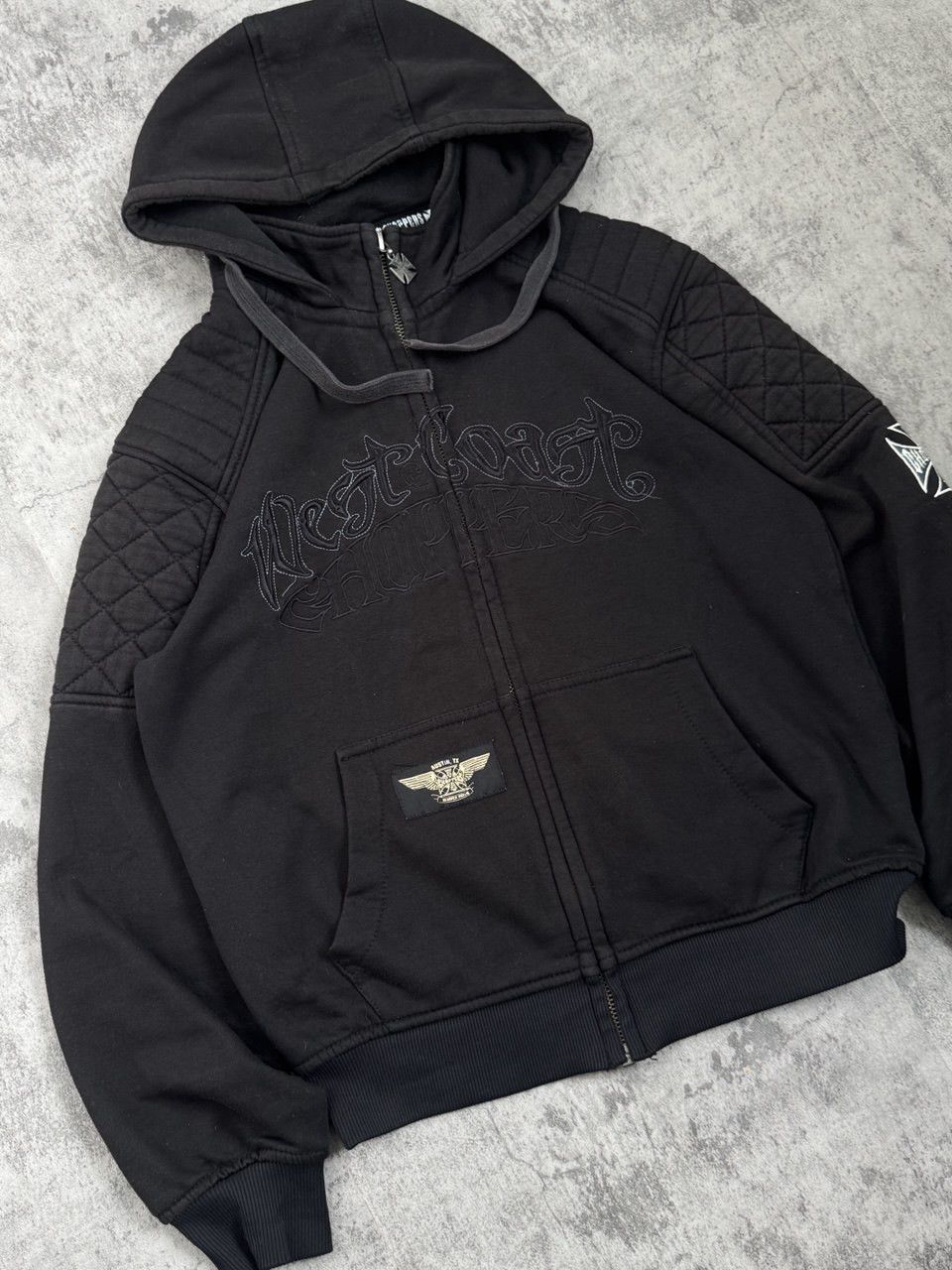 West Coast Choppers Vintage West Coast Choppers Crazy Y2k Jesse James Zip Hoodie Size US M / EU 48-50 / 2 - 3 Thumbnail